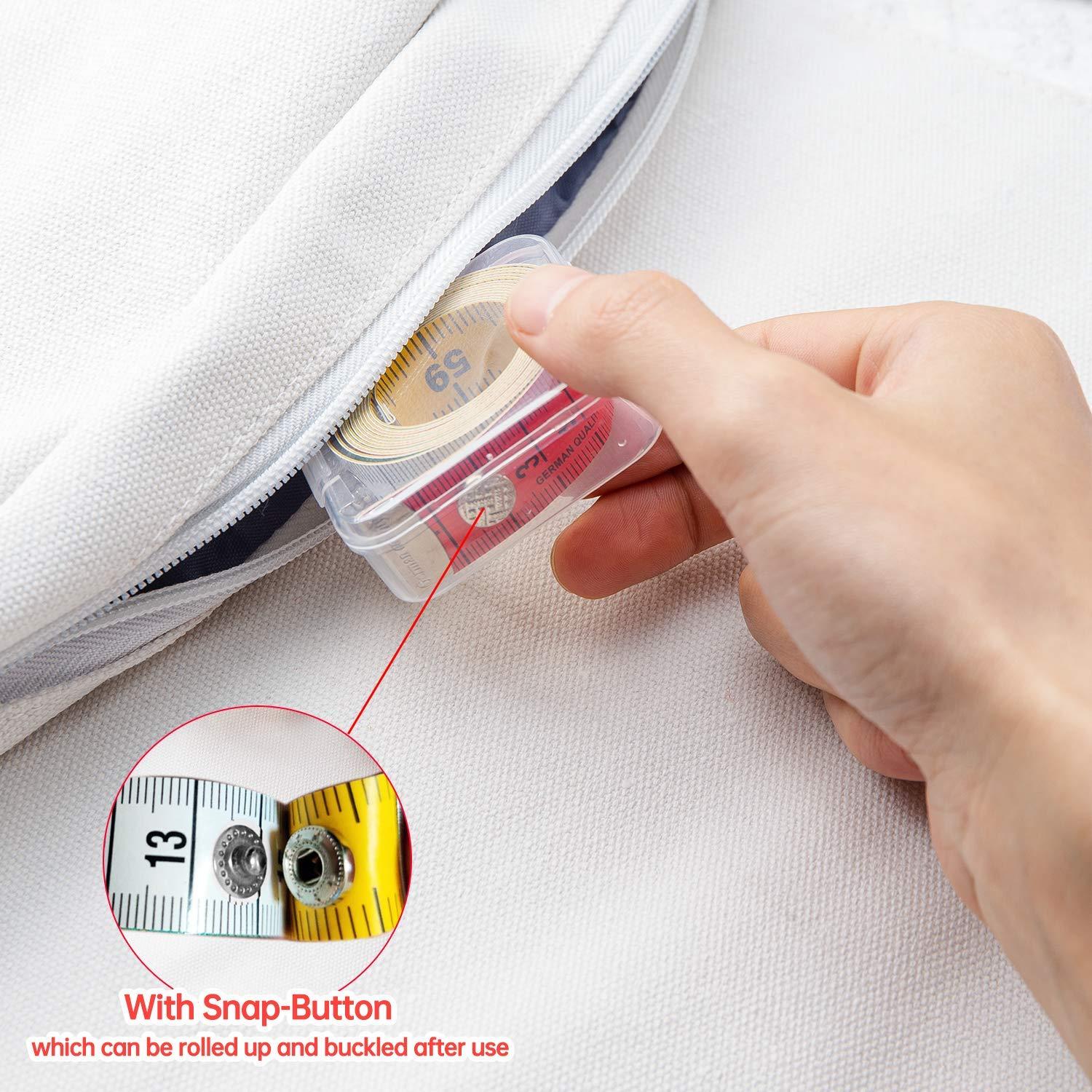 Tape Measure Measuring Tape for Body Fabric Sewing Tailor Cloth Knitting  Home Craft Measurements,60-inch/150-cm Soft Multicolor Tape Measure Body Measuring  Tape Set with Snap Button Closure,Dual Sided 1pcs