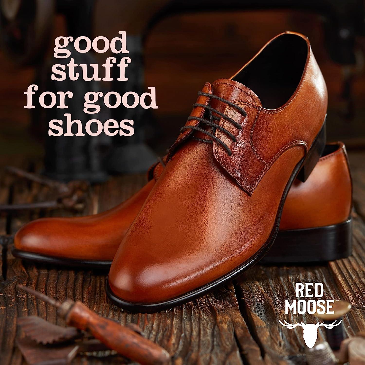 Horsehair Shoe Brush - Shoe Polish Brush for Leather, Boots, Shine - Red  Moose Medium: 5.9 x 1.96