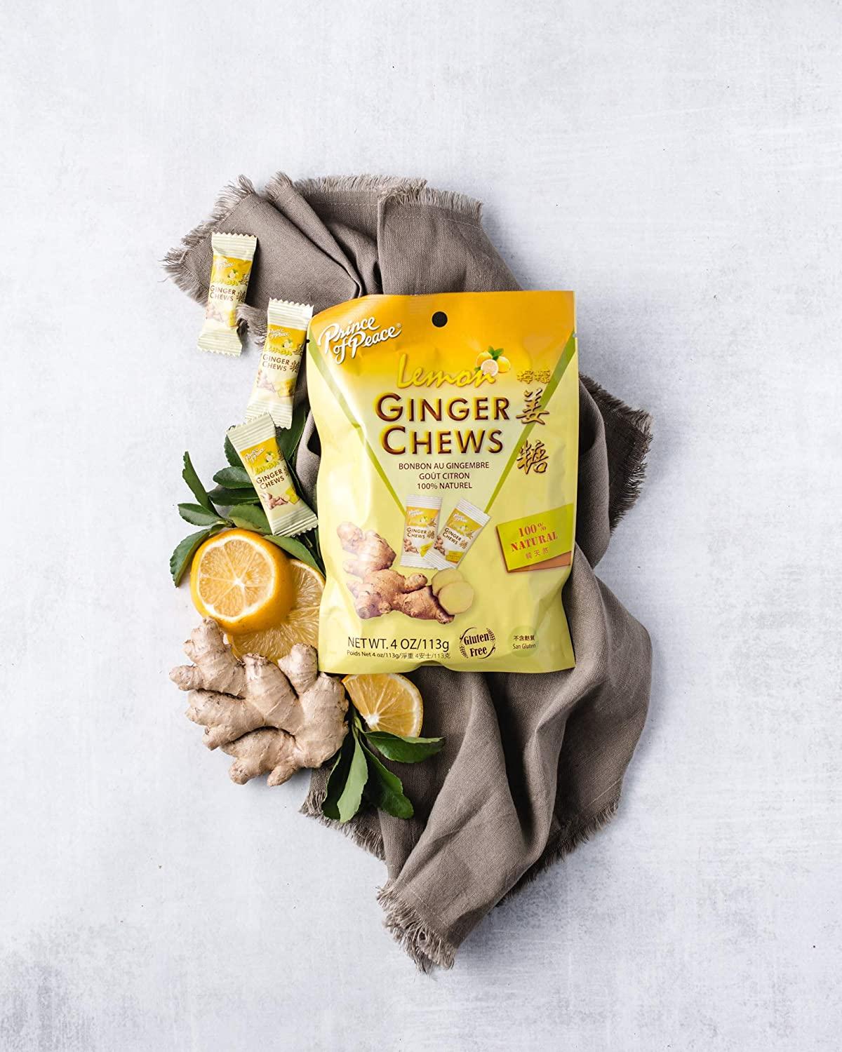Prince Of Peace Ginger Chews With Lemon 4 Oz Candied Ginger Lemon Candy Lemon Ginger 4678