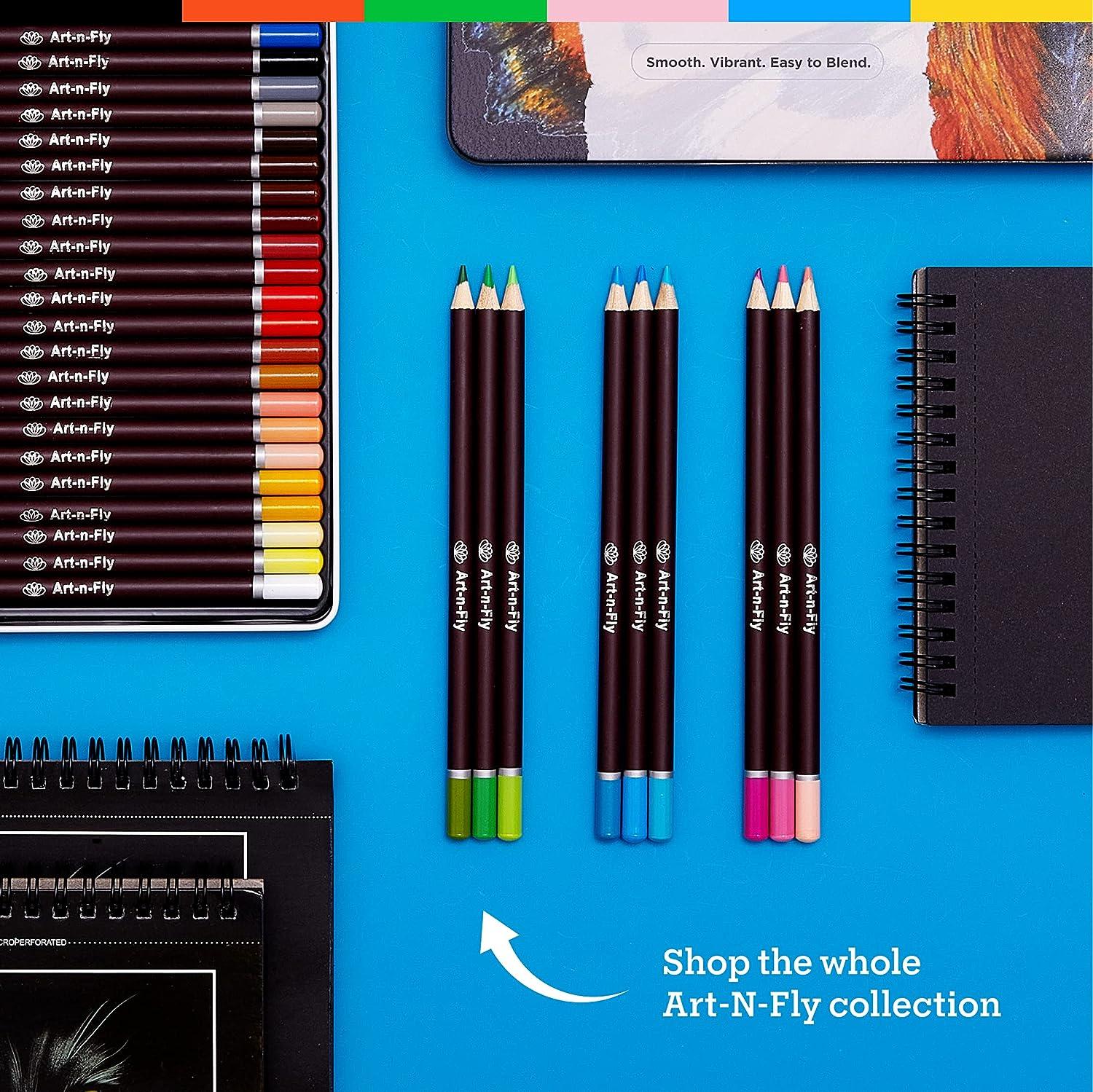 Oil Pastel Pencils for Artists 48 Ct - Oil Based Colored Pencils with Skin  Tone