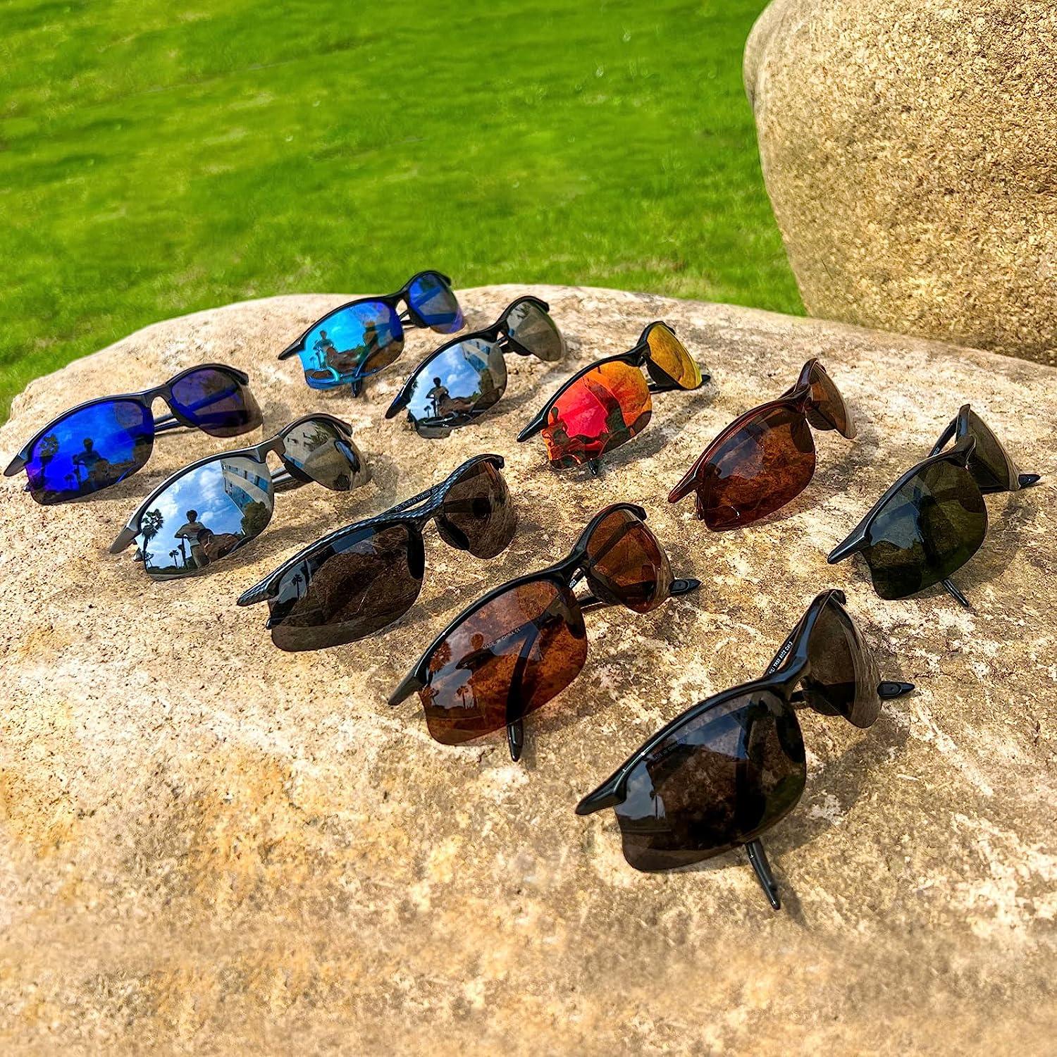 JULI Polarized Sports Sunglasses for Men Women Tr90 Unbreakable