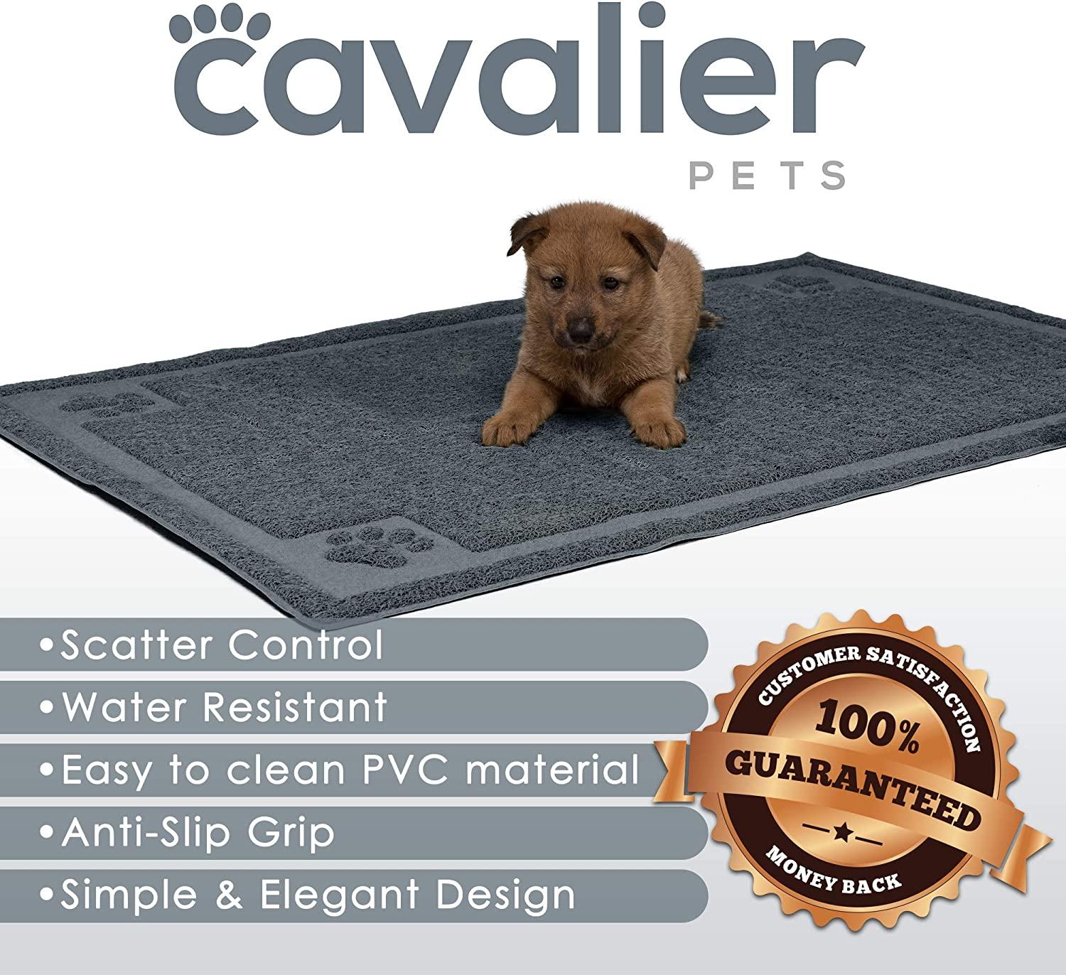 Cavalier Pets, Dog Bowl Mat for Cat and Dog Bowls, Silicone Non
