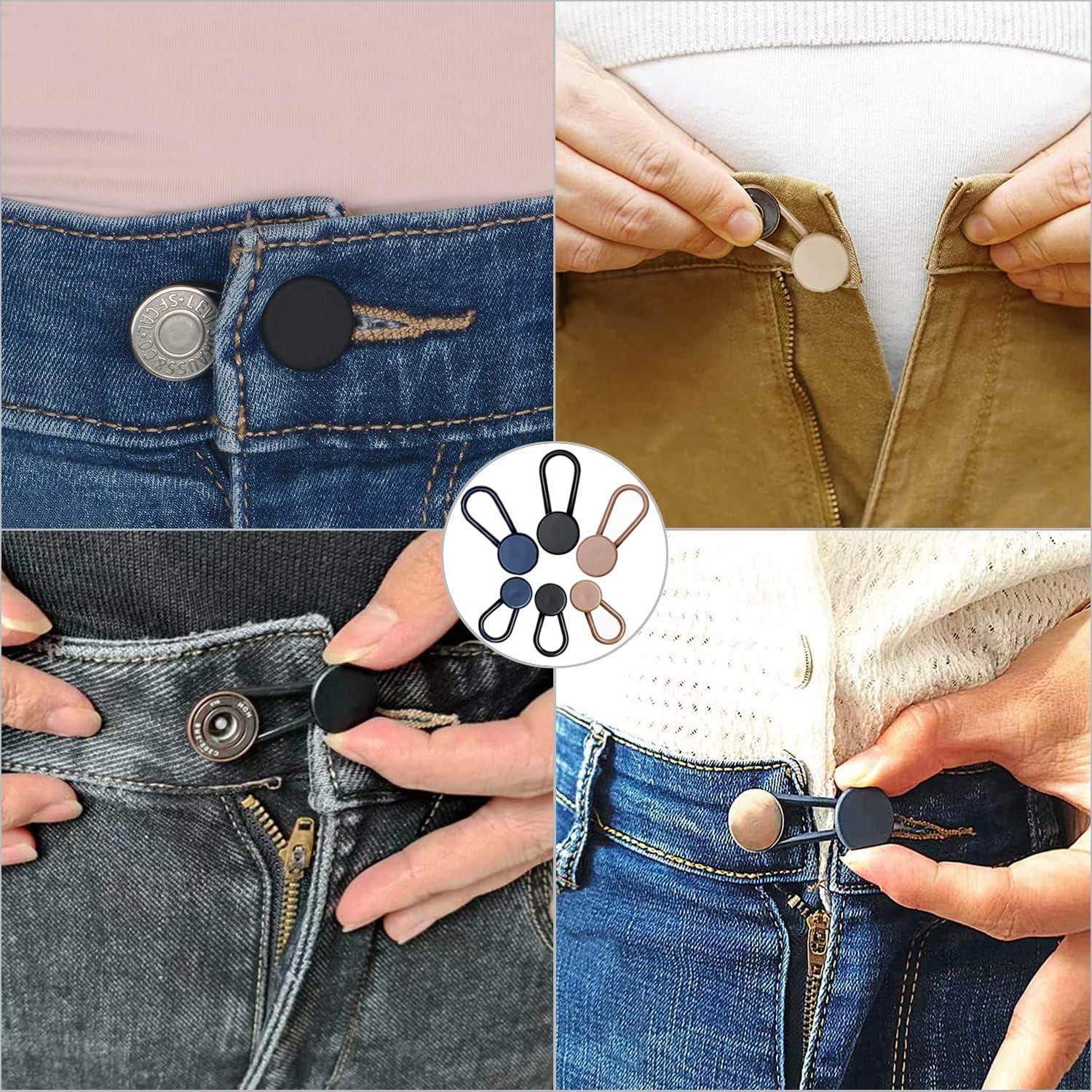 Garment Accessories Trousers Skirts Waist Band Hooks Pant Extender Belt  Button