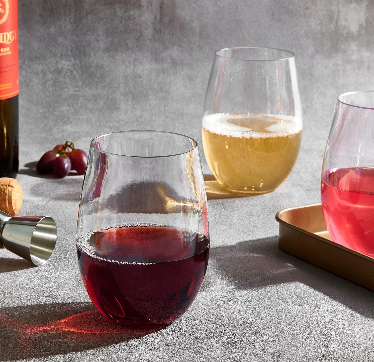 Personalized Reusable Acrylic Wine Glass 8 oz.