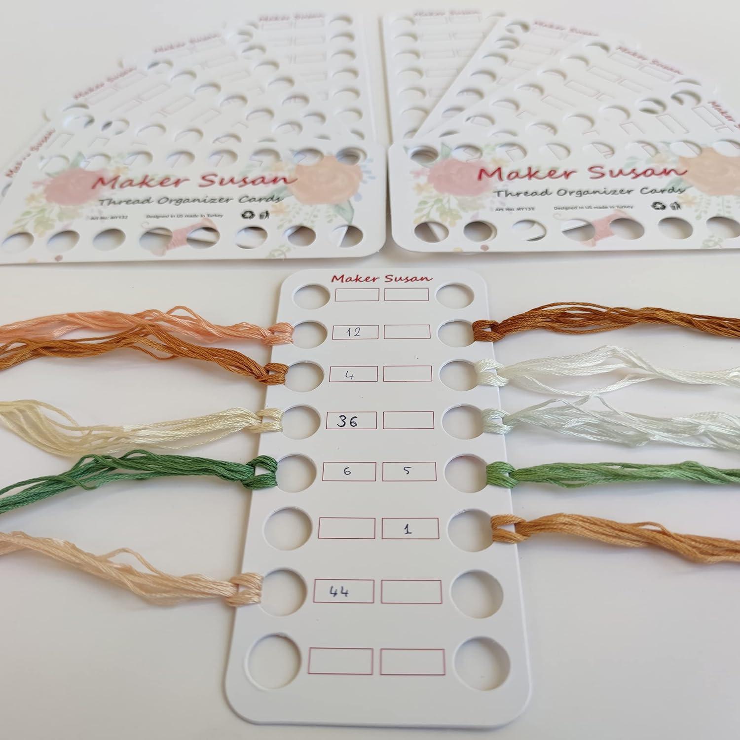 Embroidery Thread Organizer Cards 34 Positions Multihole Embroidery Floss  Bobbin