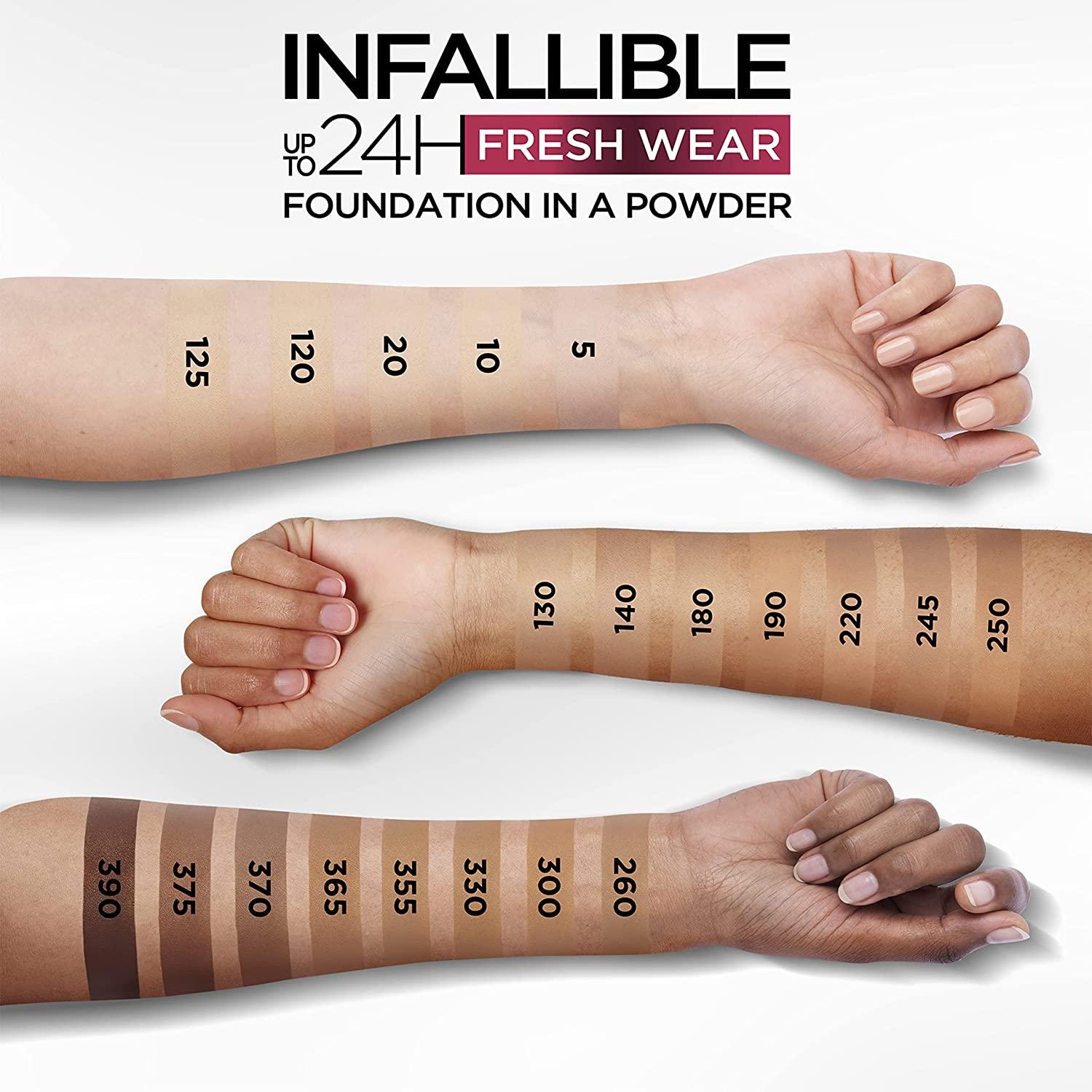 loreal infallible foundation powder color match