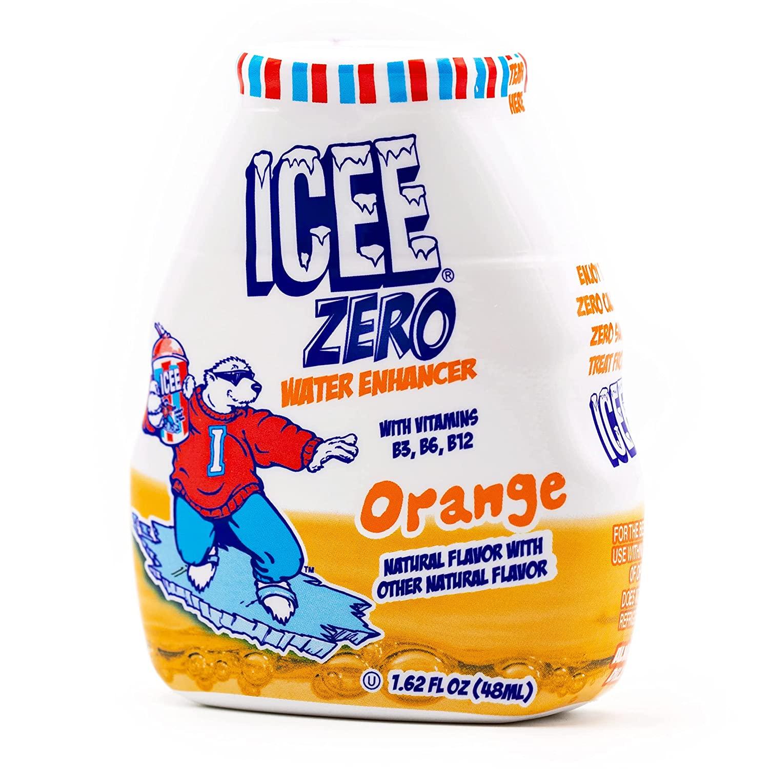 Icee Zero Calorie Orange Liquid Water Enhancer Drink Mix Natural Flavor Drops Sugar Free 162 8729