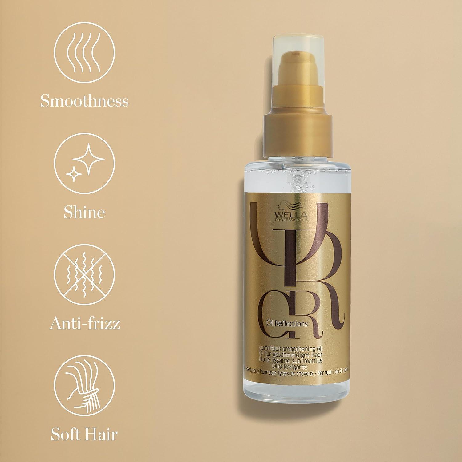 Wella Professionals Oil Reflections Professional Haircare Hair Oil for  Glossy Hair for All Hair Types Luminous Smoothing Hair Oil