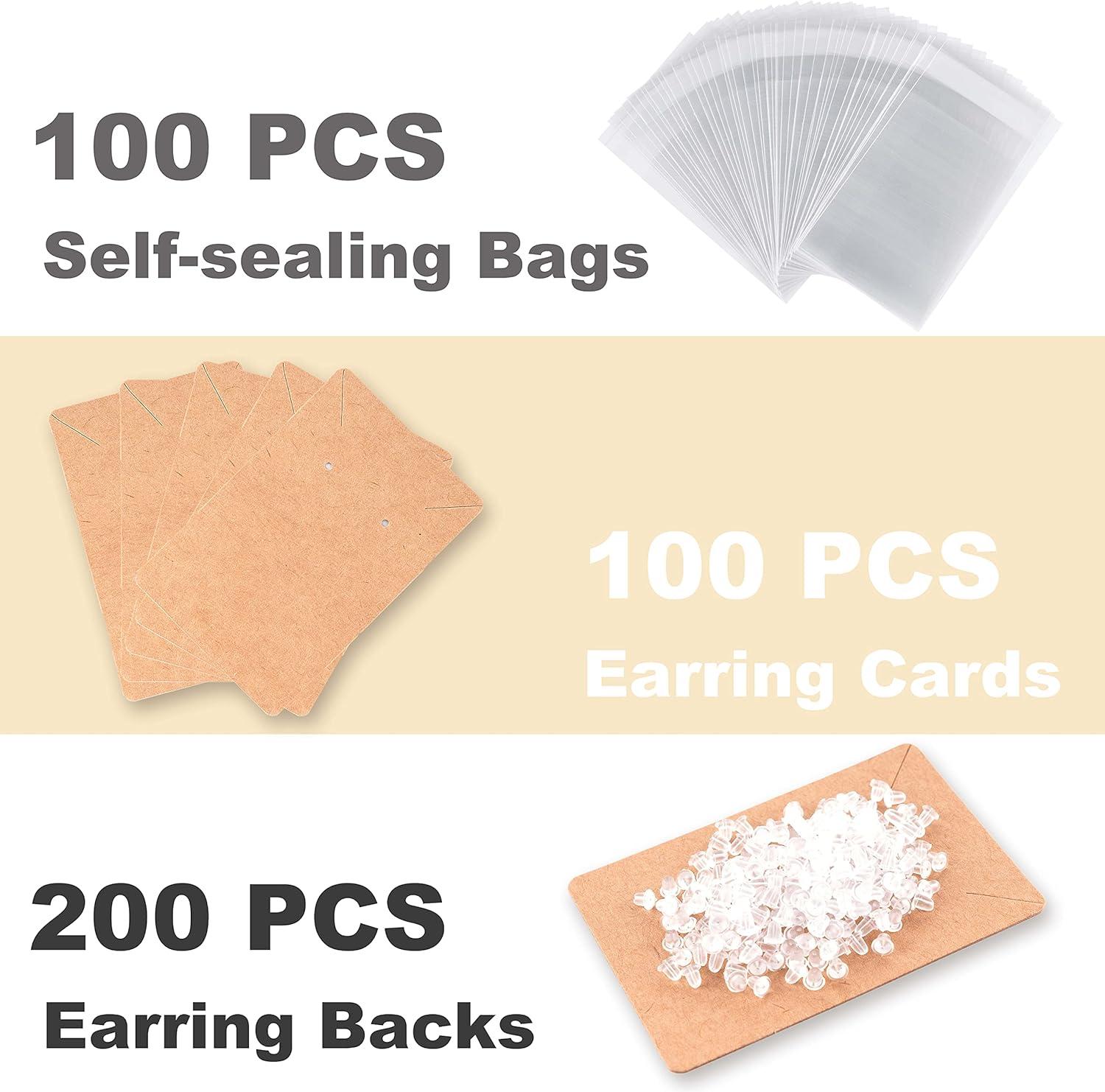 Temlum 100 Pcs Earring Display Cards with Self-Sealing Bags Earring Cards  for Selling Earring Holder Cards Jewelry Packaging Supplies - Yahoo Shopping