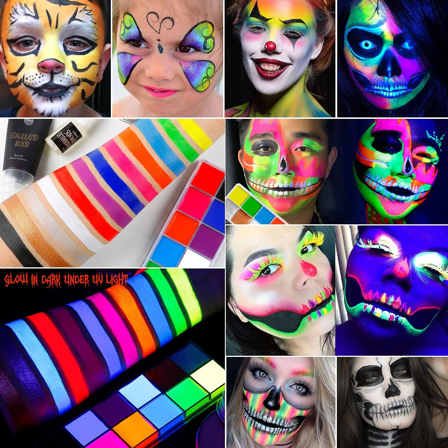 Halloween Zombi Face Lighting Eyes Face Masks - Multicolor