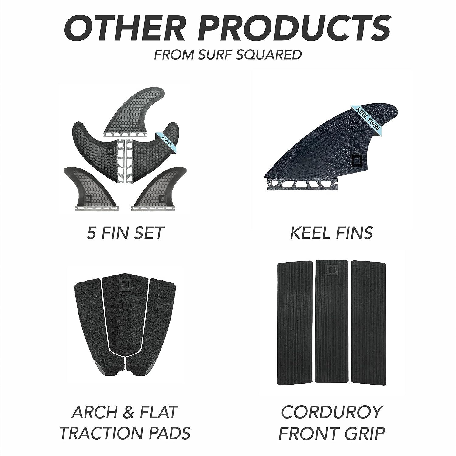 Surf Squared Large Fin Sets - Honeycomb Fiberglass Performance