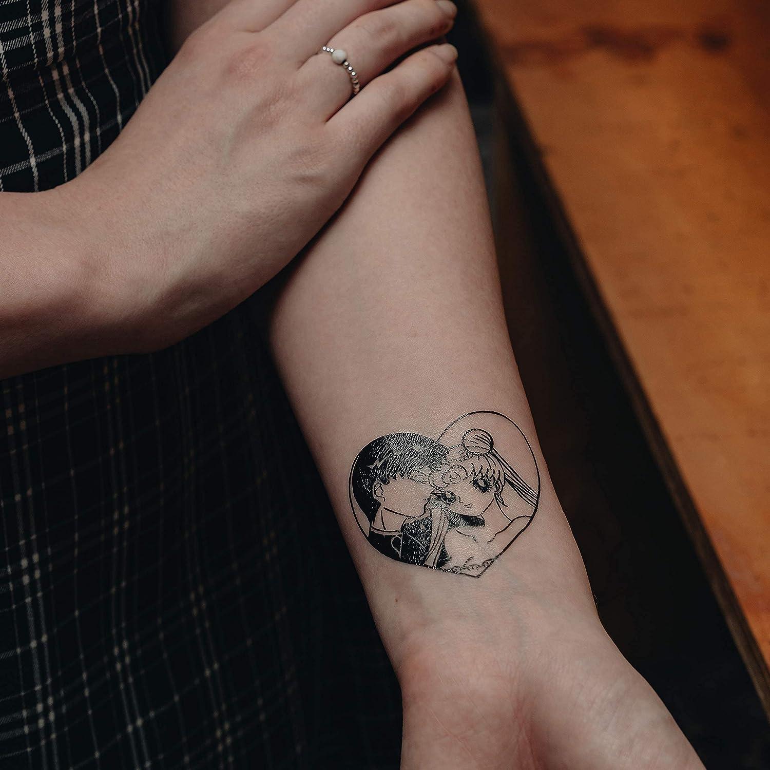 Minimalist My Kingdom For A Kiss Upon Her Shoulder Tattoo Idea