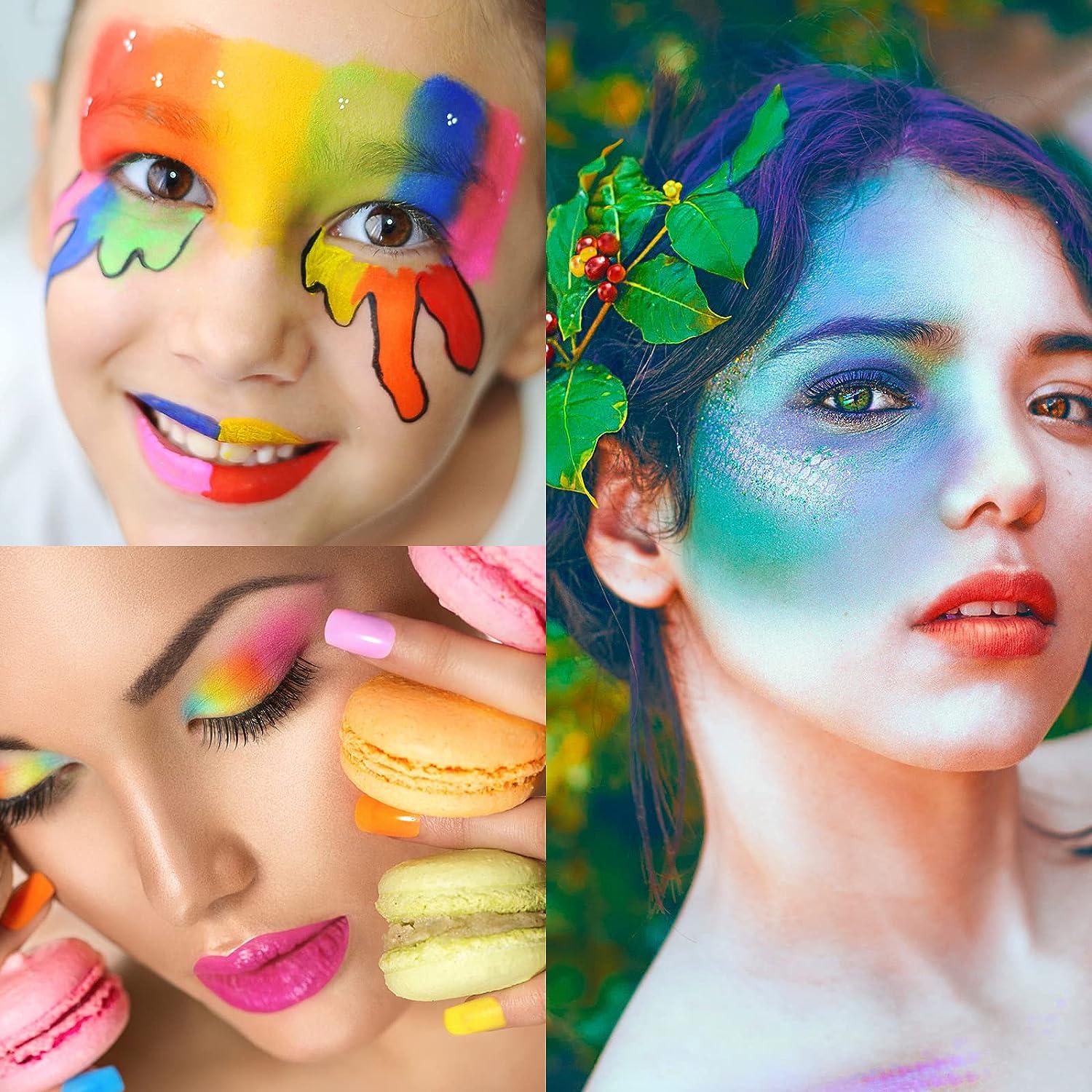  UCANBE Face Body Paint Set, 15 Colors Painting Palette