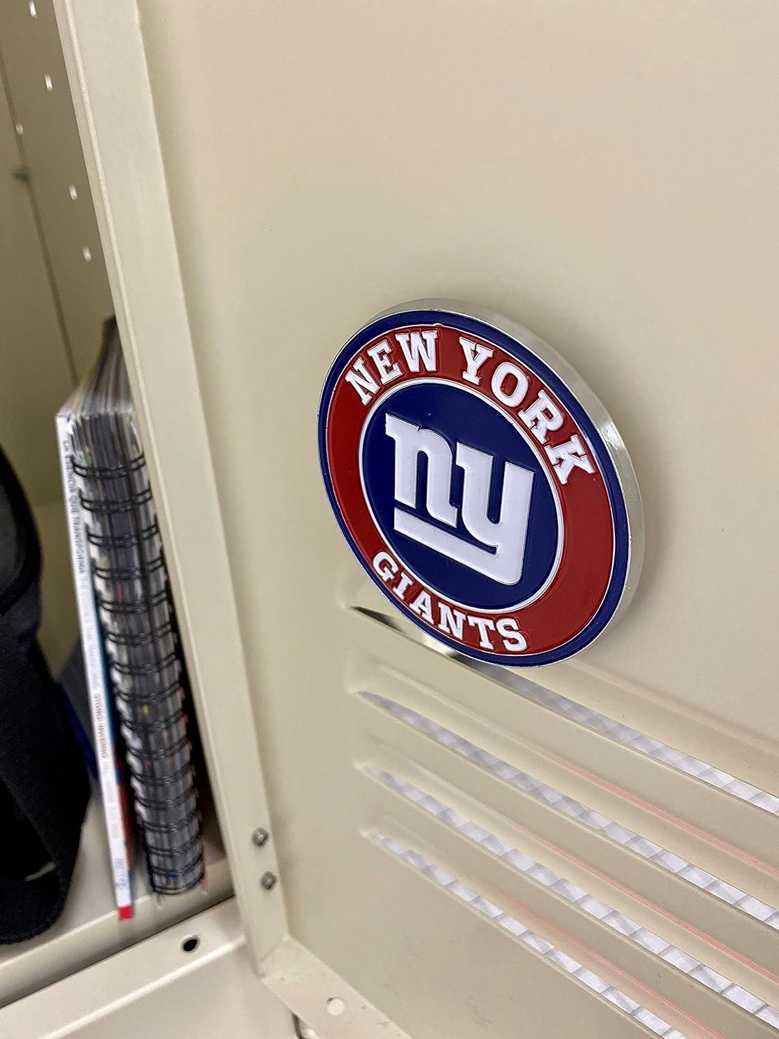 : New York Giants NFL Metal 3D Team Emblem by FANMATS – All  Weather Decal for Indoor/Outdoor Use - Easy Peel & Stick Installation on  Vehicle, Cooler, Locker, Tool Chest – Unique