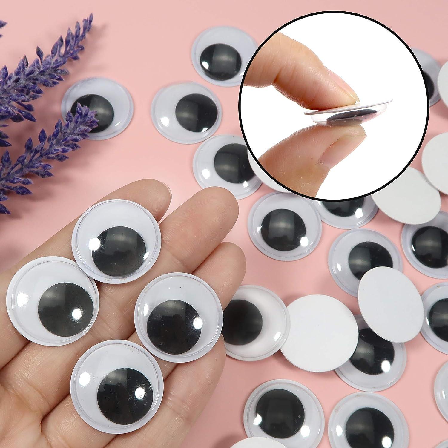  TOAOB 150pcs 6mm Plastic Wiggle Googly Eyes Self Adhesive Black  Round Sticker Eyes DIY Arts Crafts Scrapbooking Accessories : Arts, Crafts  & Sewing