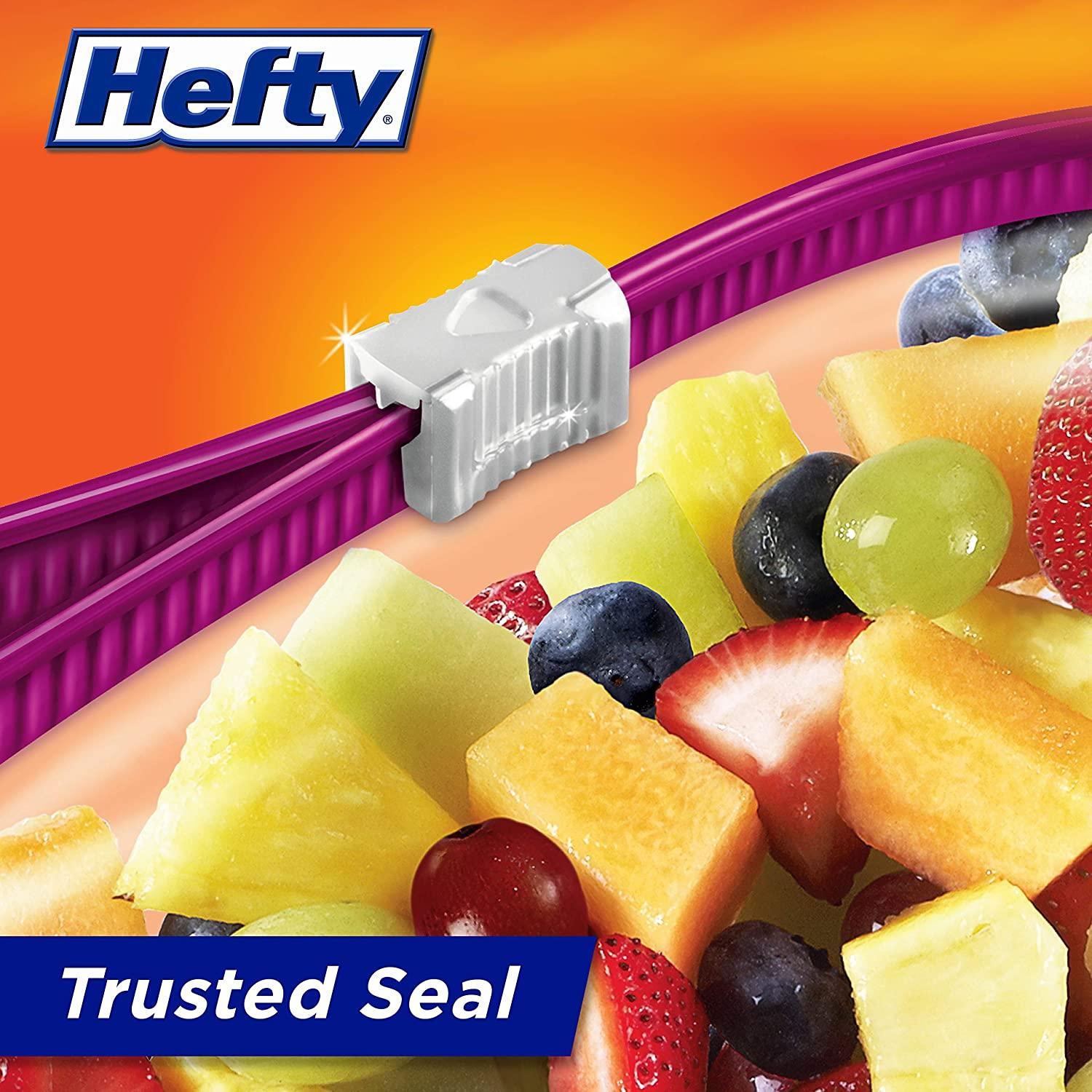 Hefty hefty slider storage bags, gallon size, 30 count (4 pack