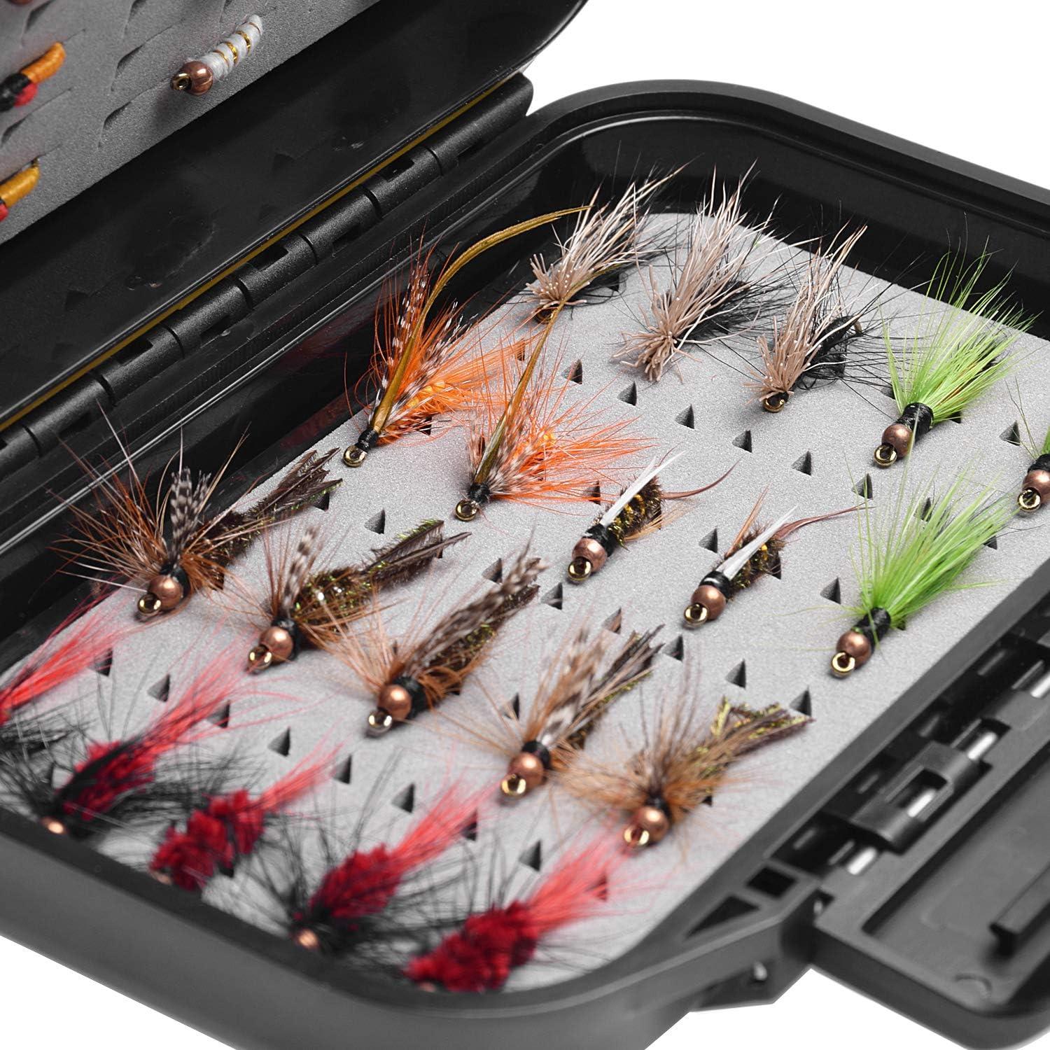 SF Fly Fishing Box Small Waterproof Double Sided Pocket Floatable