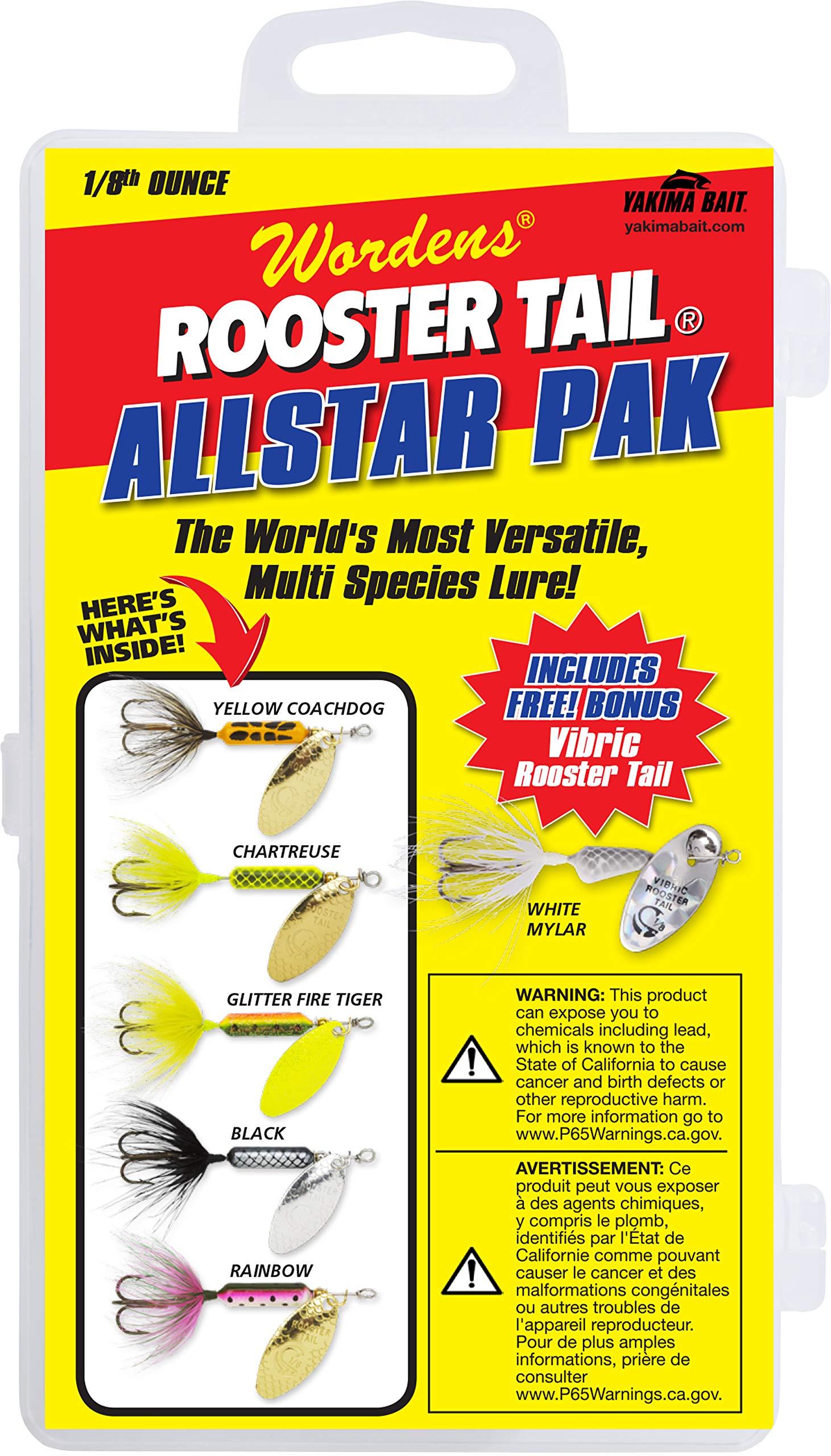 Yakima Bait Rooster Tail Spinner Box Kit. Allstar Pak