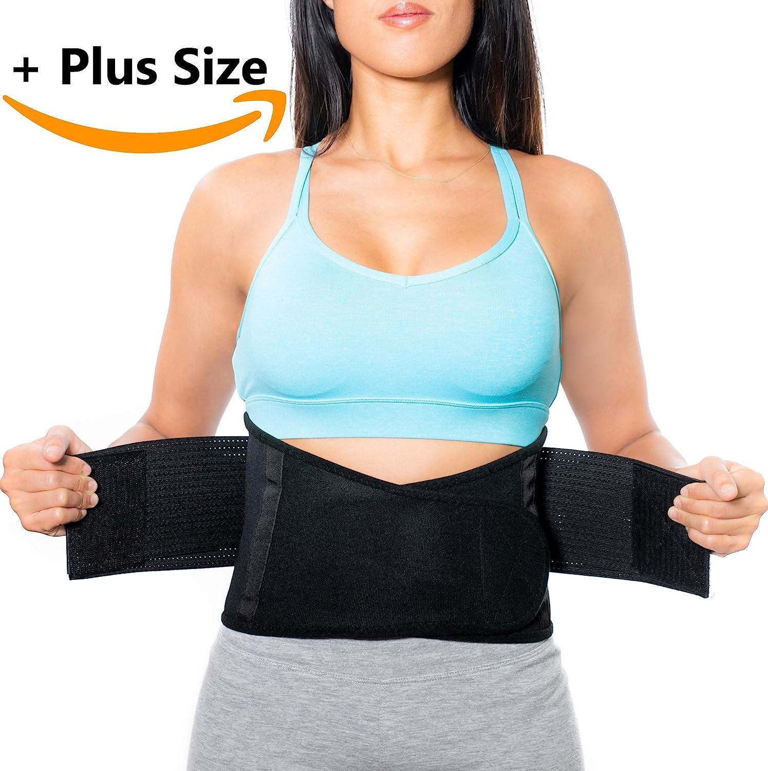 Wellco Extra Large Breathable Light Lower Back Brace Waist Trainer Belt for  Women & Men Posture Recovery & Pain Relief BRLGBBXL - The Home Depot