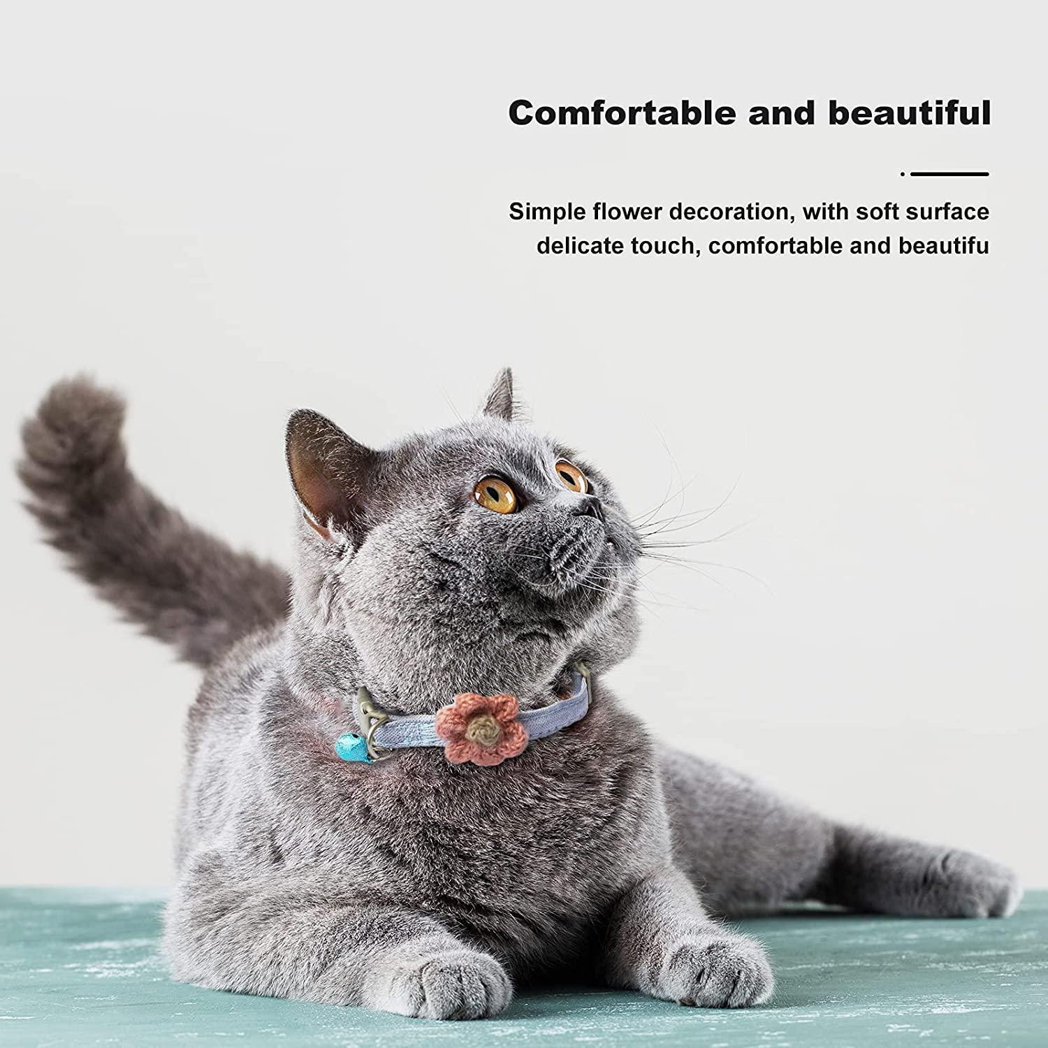 Cat Collar Ornaments Adjustable Cute Pet Collar Adjustable Cat