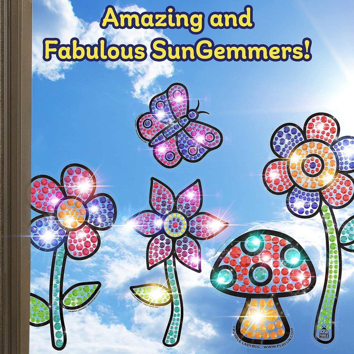 Purple Ladybug SUNGEMMERS Diamond Window Art Craft Kits for Kids 8-12 - Fun for Girls Ages 8-12, Spring Crafts for Kids Ages 8-12 - Great 6