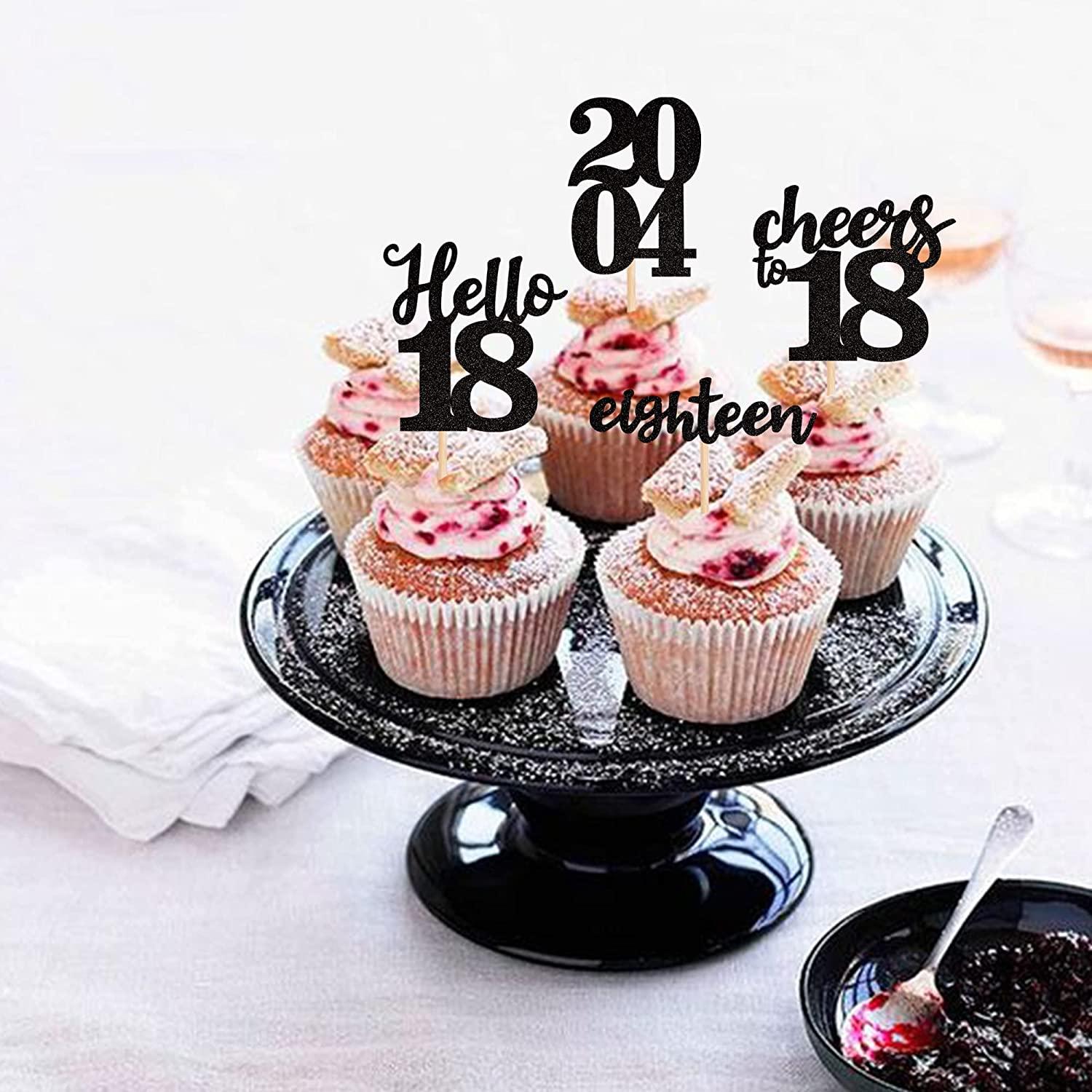 18th birthday cupcake toppers