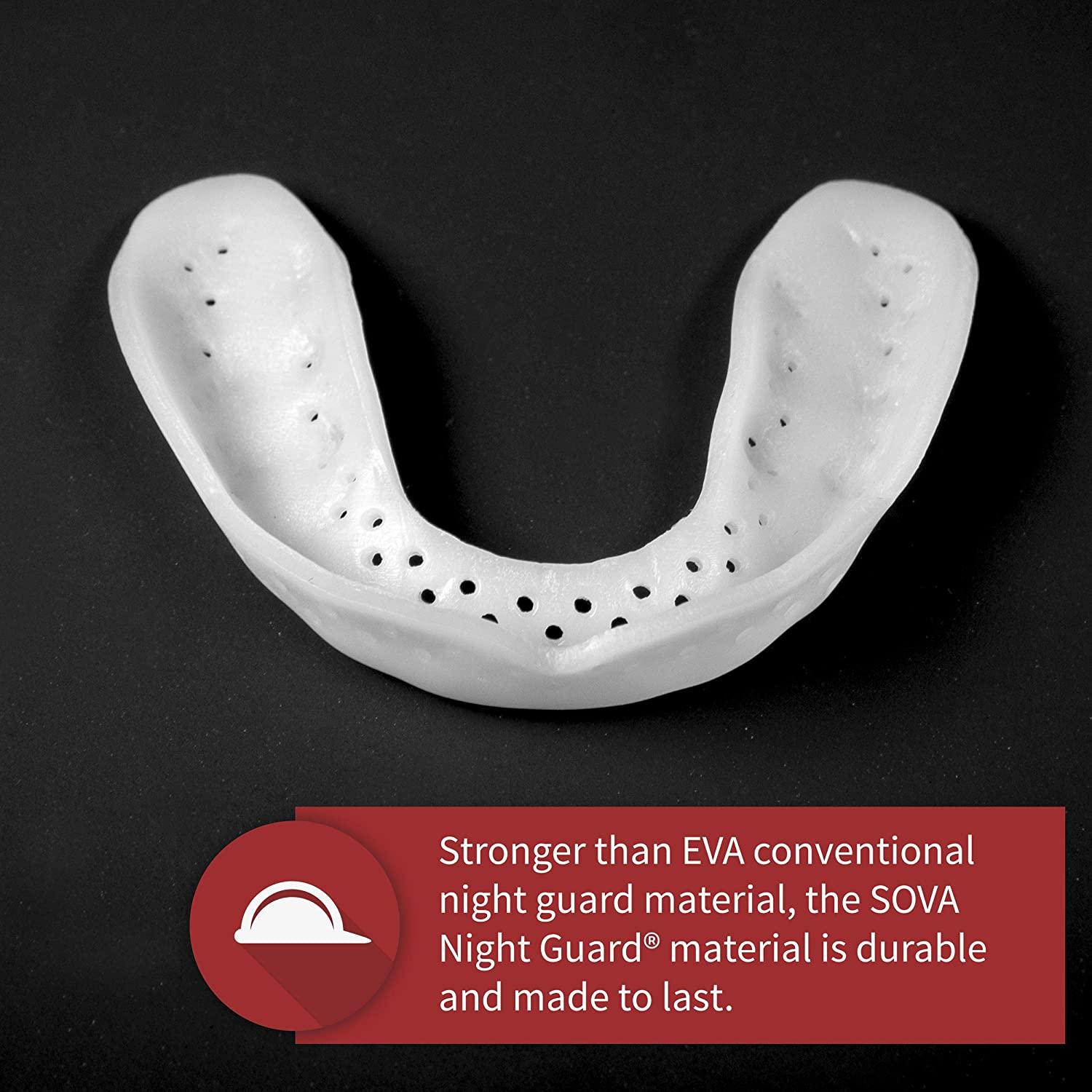 SOVA Aero Night Guard with Case - 1.6mm Thin - Custom-Molded Fit - Protects  Against Nighttime Teeth Grinding & Clenching - Odor & Taste Free 