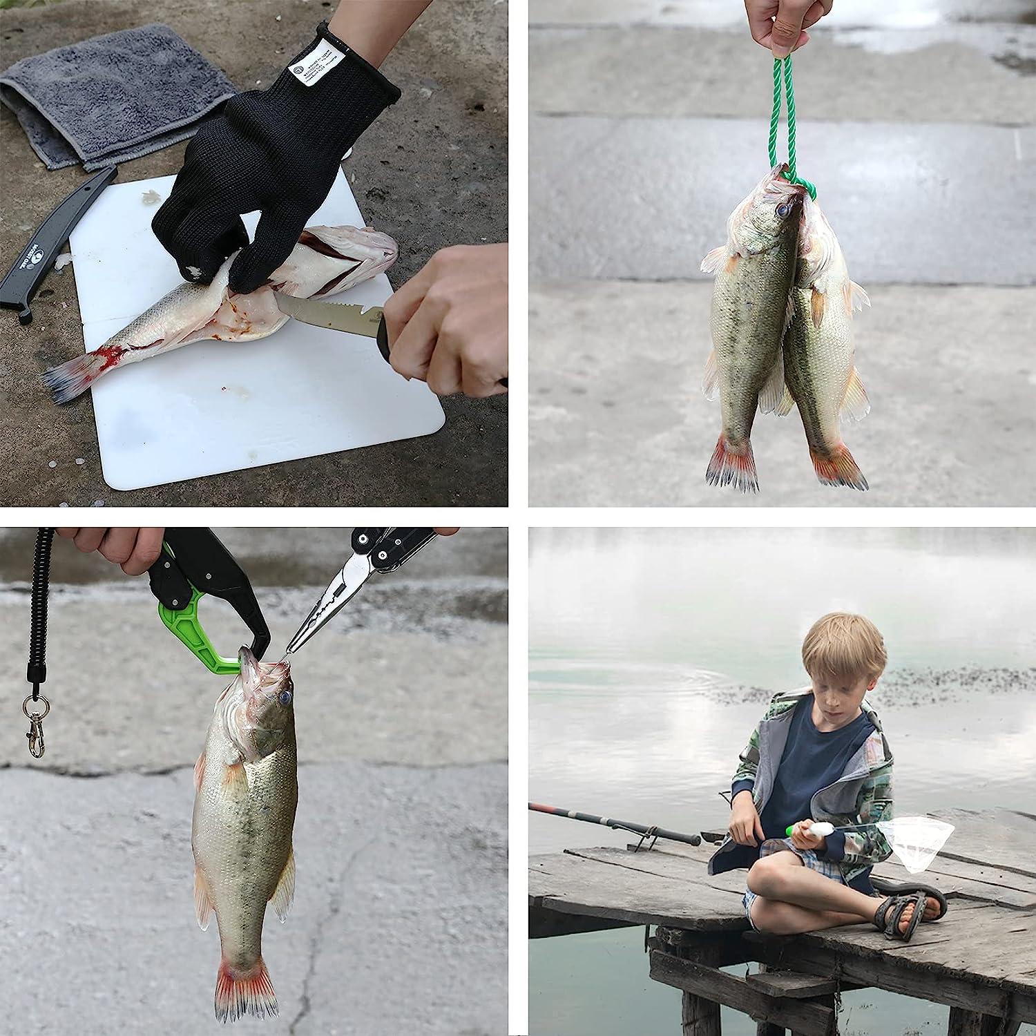 MOSSY OAK 4pc Fishing Tool Kit - Pistol Grip Fishing Pliers, Fish