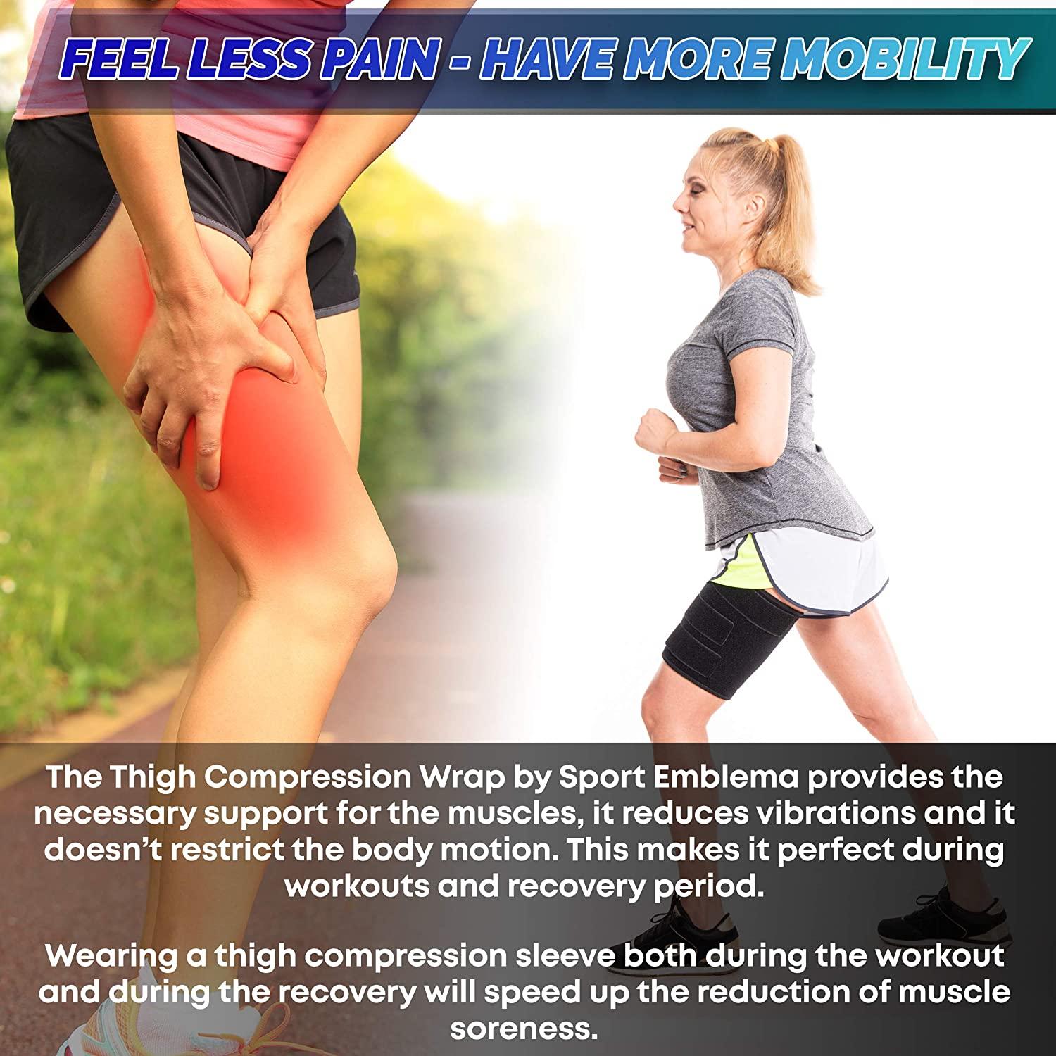 Thigh Compression Support Sleeve For Hamstring & Leg Recovery