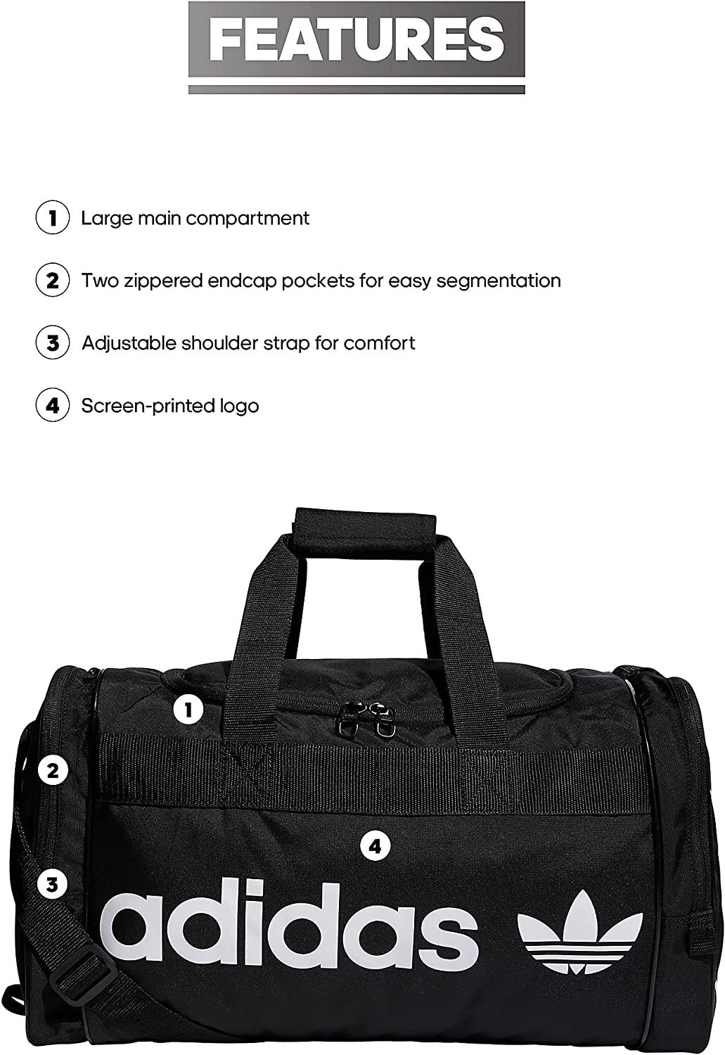 Bag Duffel Santiago Originals One Size Black/White adidas
