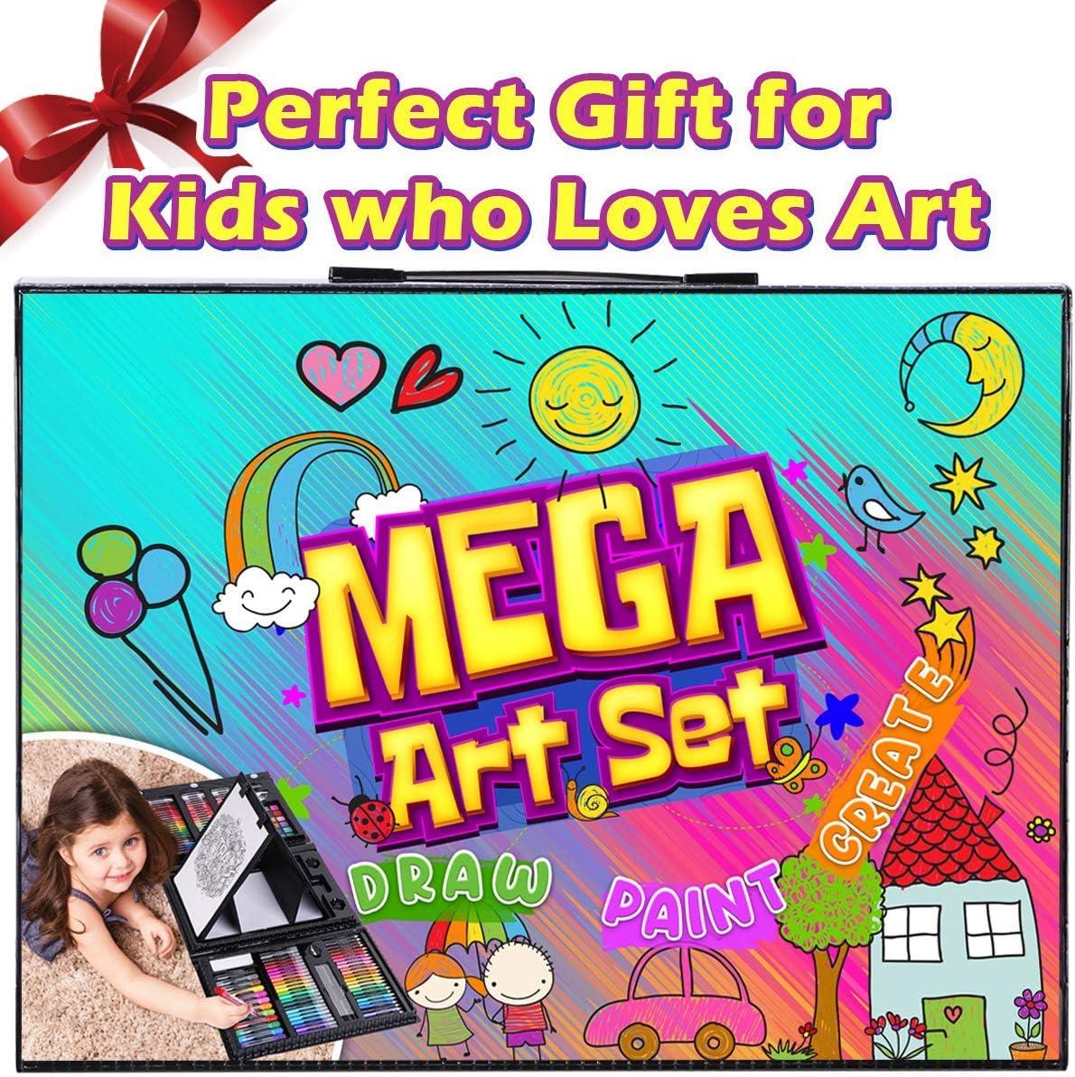  Drawing Supplies,Kids Paint with Dinosaur,Crayons for Kids Ages  4-8-12,Colored Pencils for Kids Ages 4-8-12,Oil Pastels for Kids,Washable  Markers for Kids Ages 2-8,Paint Paper,Drawing Pad for Kids : Toys & Games