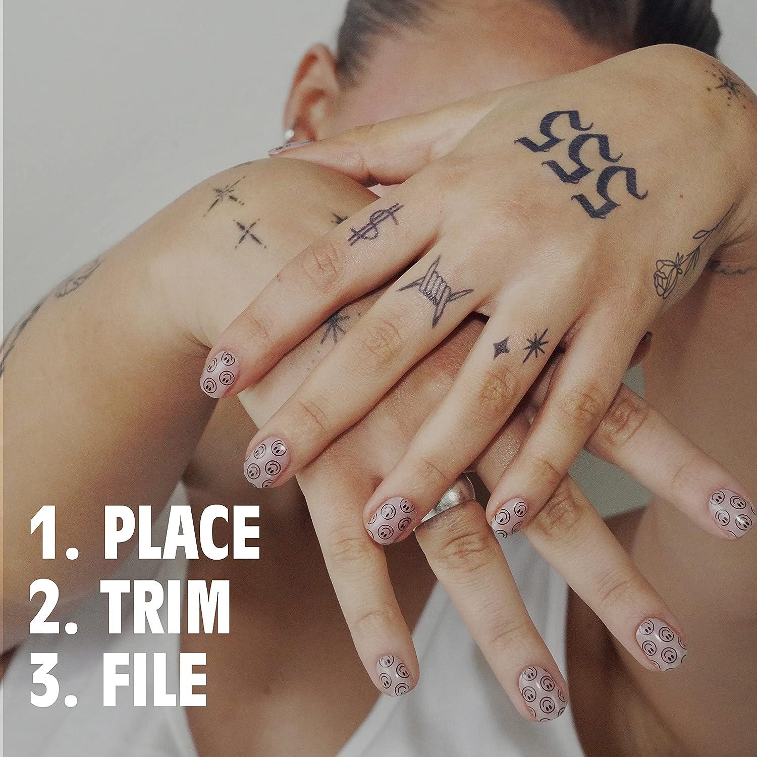 Inked By Dani Created Adorable Mini Temporary Nail Tattoos