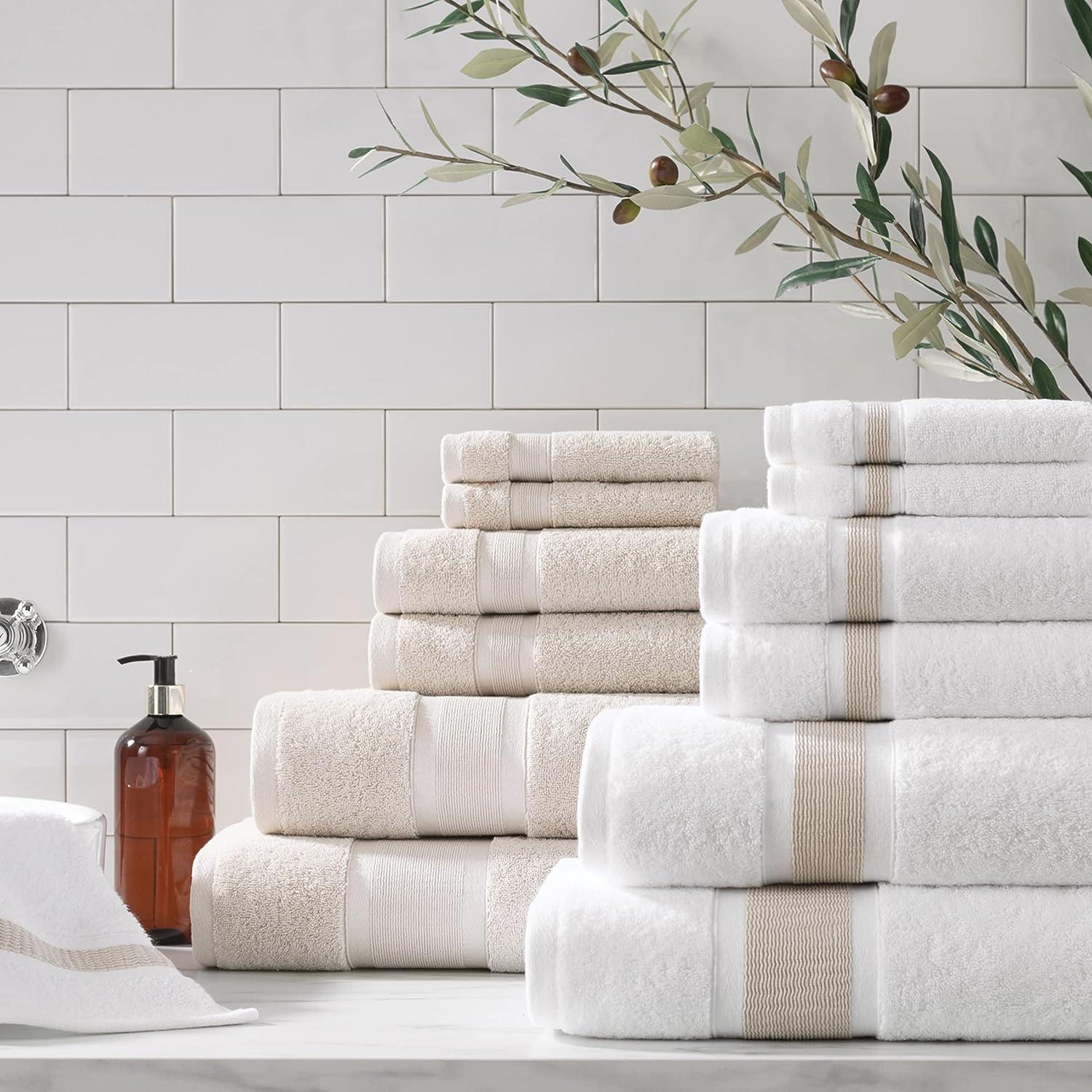 Luxury Turkish Hand Towels, 4-pack, 18x32, 600 GSM, Soft, Plush, Aston &  Arden Bathroom Towels, Solid Color Options 