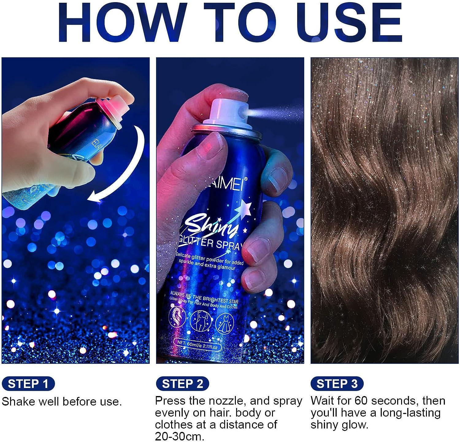 Shiny Glitter Powder Long-Lasting Body Shimmery Powder for Prom Festival  Rave Makeup