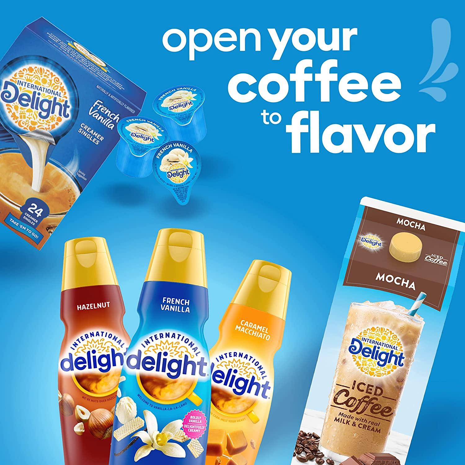 International Delight Coffee Creamer, Caramel Macchiato, Refrigerated  Flavored Creamer, 32 FL OZ Bottle