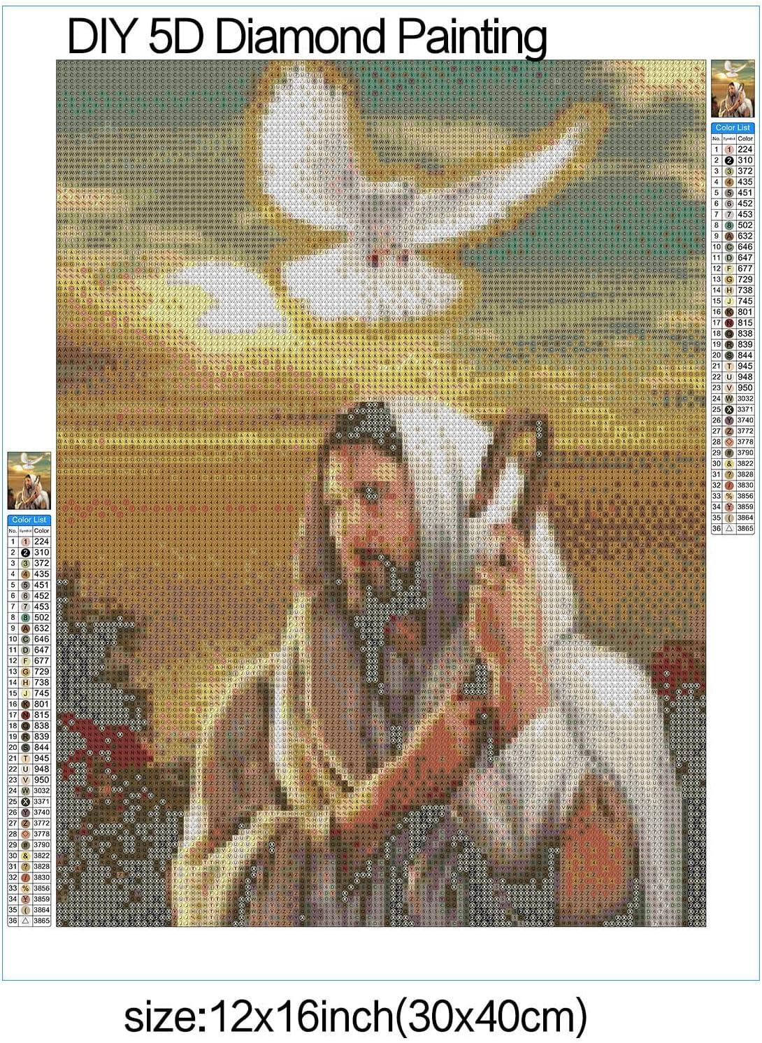 5D Diamond Painting Jesus Cross Portrait Kit
