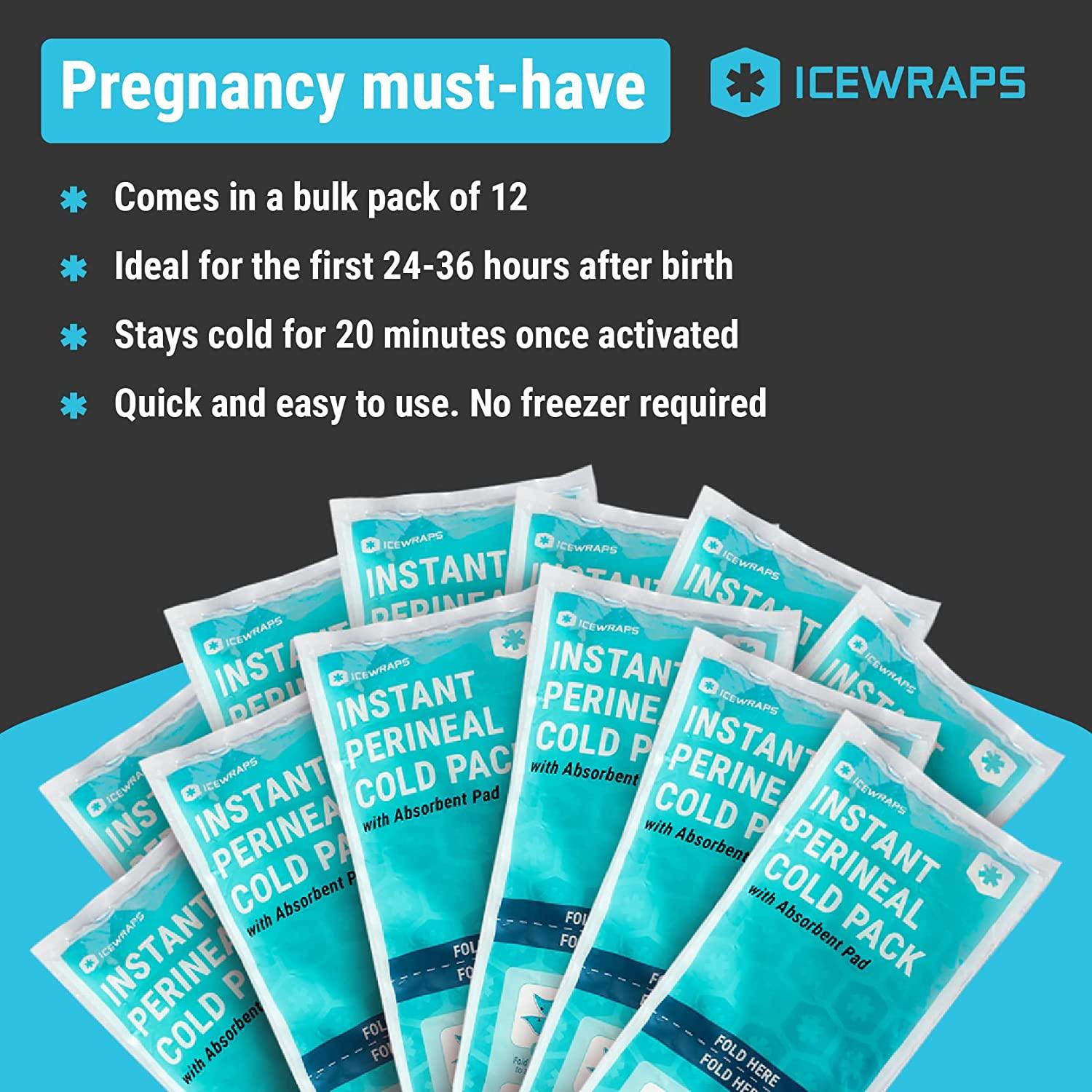 Perineal Cold Packs - Perineal Ice Packs for Postpartum & Hemorrhoid -  Instant Cold Pack and Absorbent Maxi Pad for Women After Birth - 4 Instant  Disposable Packs : : Health & Personal Care