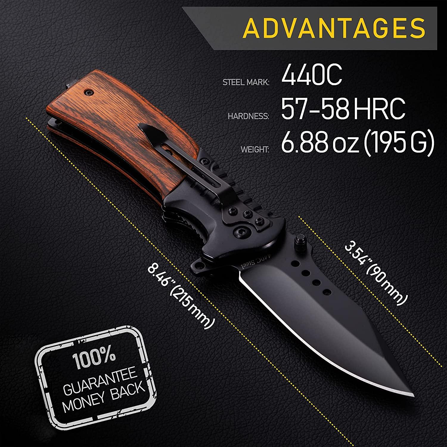 Buy Pocket Spring Assisted Folding Knives - EDC USMC Jack s - Best Camping  Hunting Fishing Hiking Survival Knofe - Travel Accessories Gear Gifts for  Men 0208 Online at desertcartINDIA