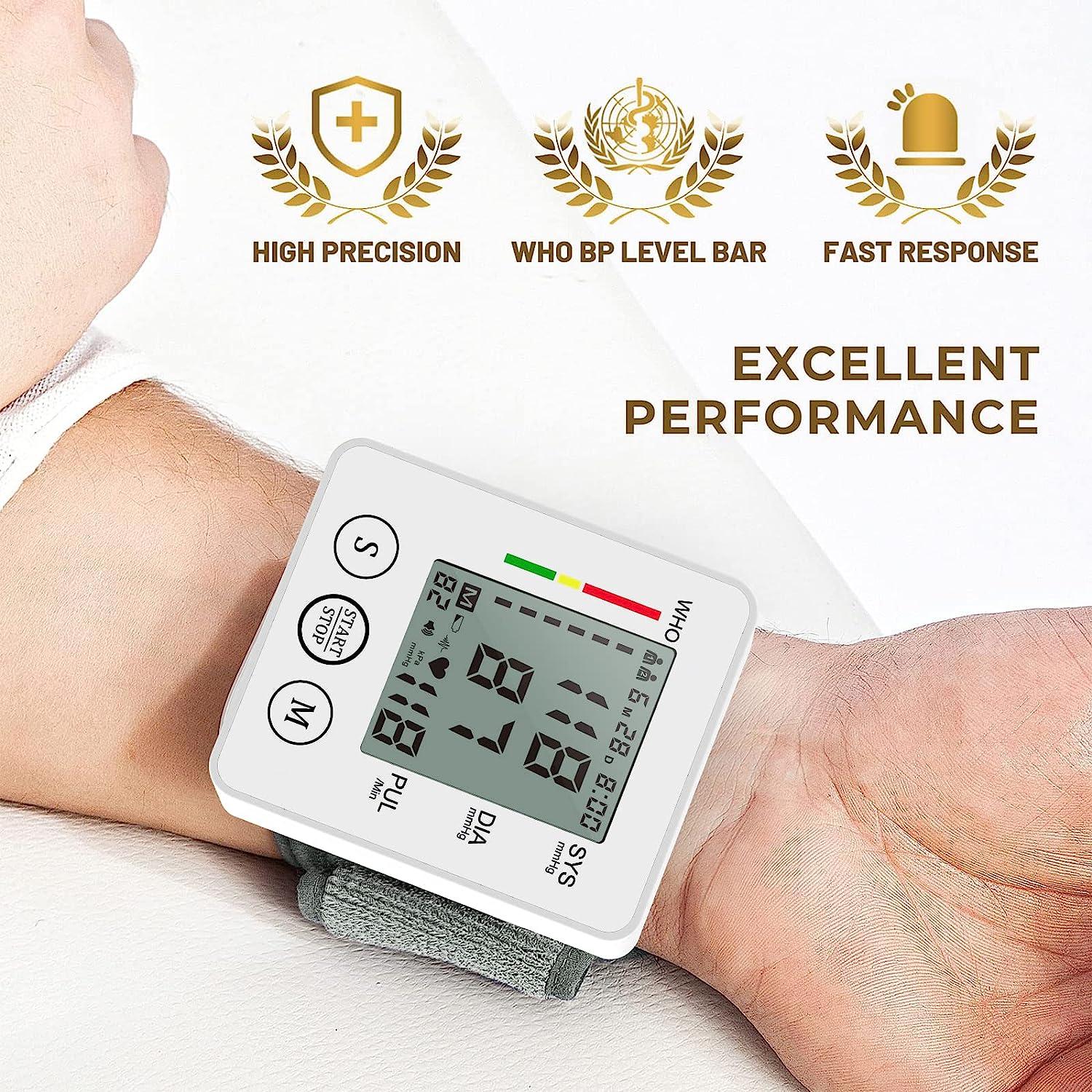 Blood Pressure Monitors Rechargeable Wrist Blood Pressure for Home Use, Cuff  Monitor with Large LCD Display, Digital BP Machine with Storage Bag, 99 * 2  Reading Memory for 2 Users - Yahoo Shopping