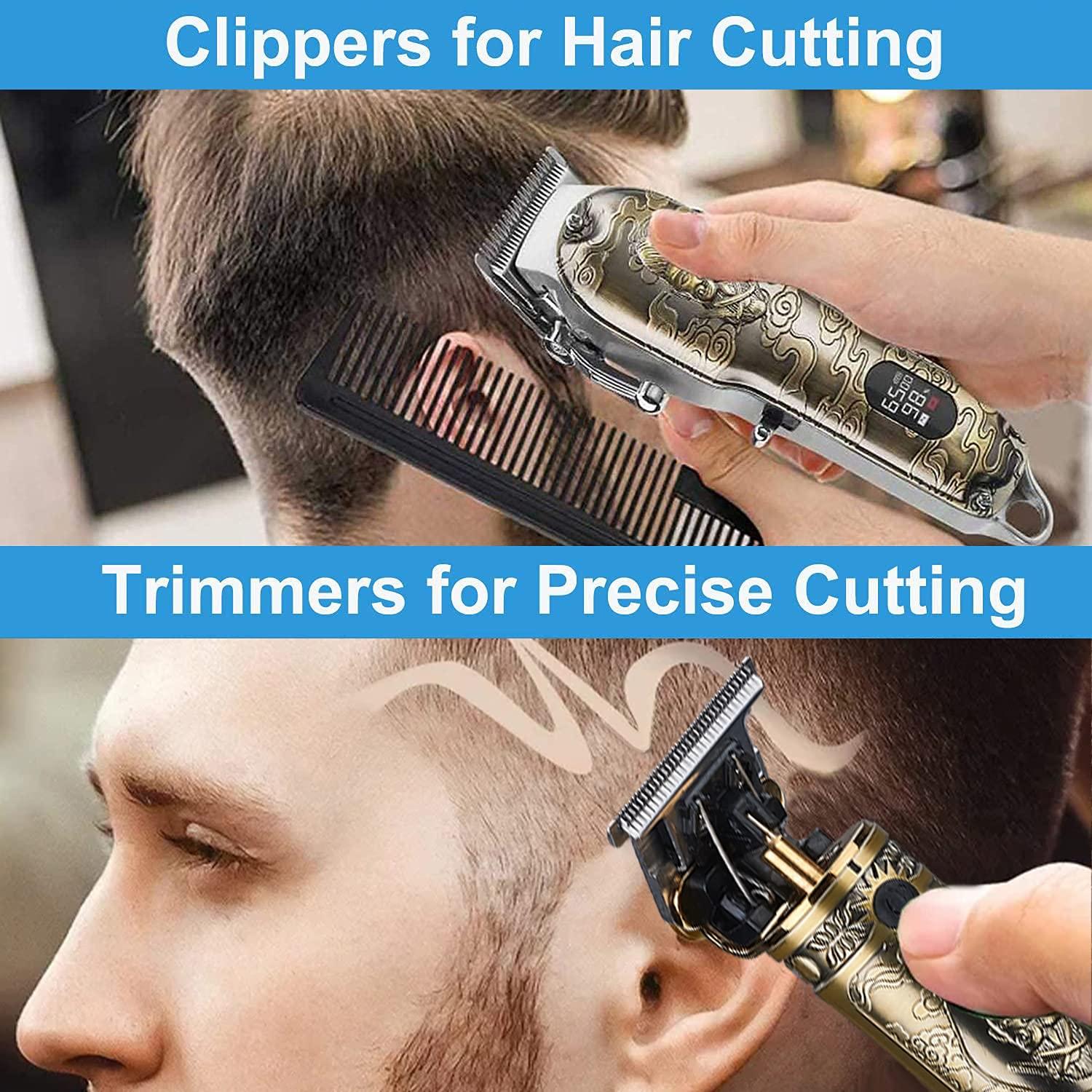 Professional Hair Clippers Trimmer Cutting Beard Cordless Barber Shaving  Machine