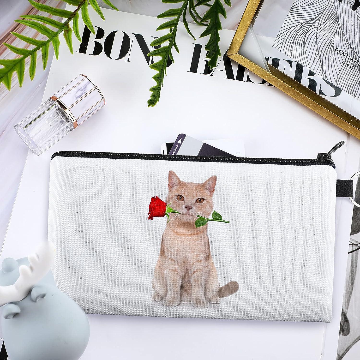 Blank Sublimation Cosmetic Bag 100% White Polyester Canvas