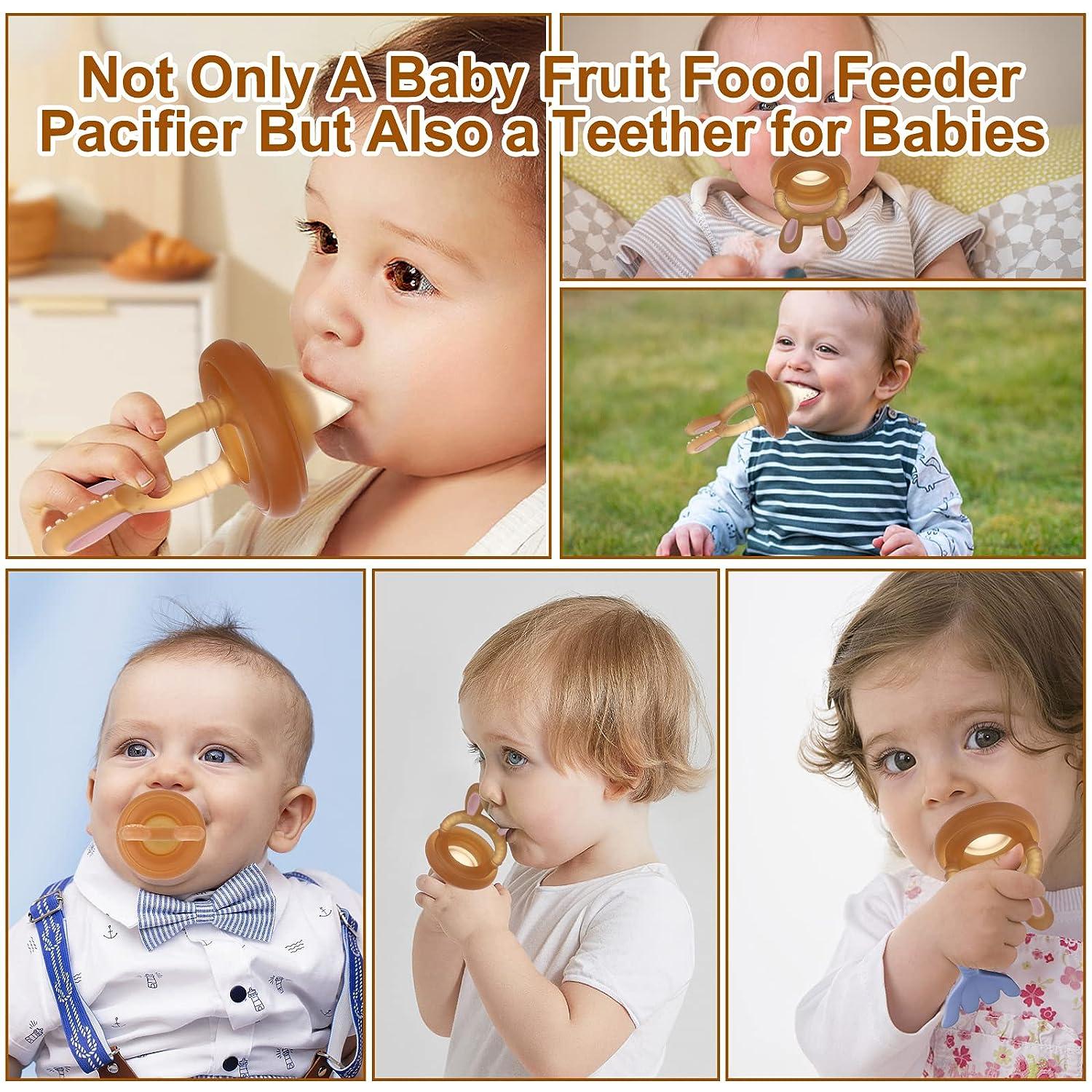 Baby Vegetable Fruit Feeder Food Pacifier Chew Feeder Baby Silicone Pacifier Massage Gums