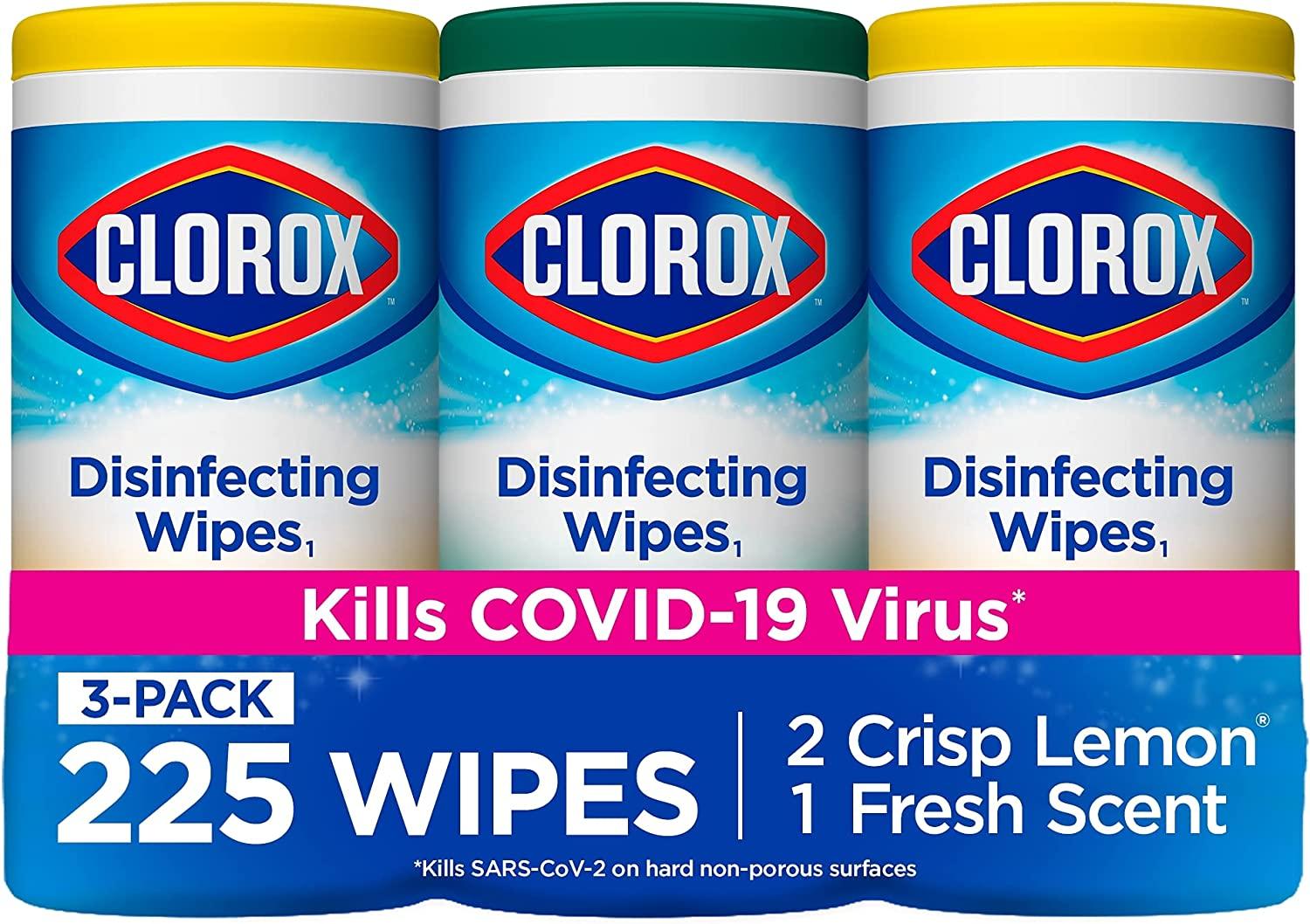 Shop Clorox Disinfecting Wipes 225-Count, Bleach Free Cleaning