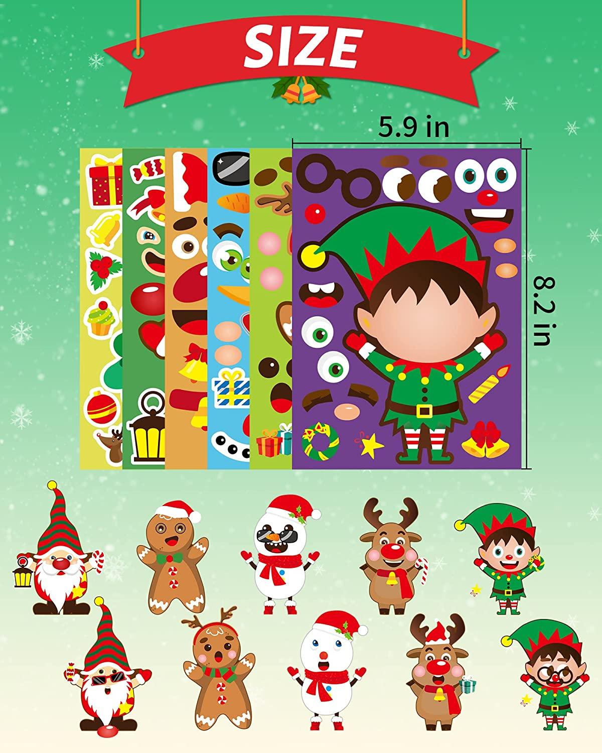 Christmas Stickers Christmas Party Games Stickers For - Temu