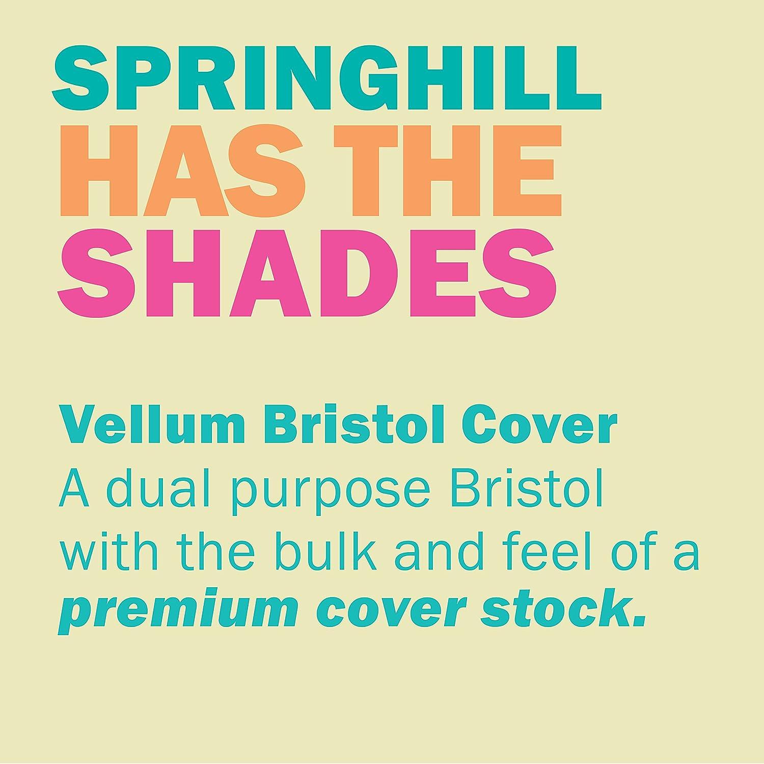 Springhill 8.5” X 11” Ivory Colored Cardstock Paper, 67Lb Vellum Bristol,  147Gsm