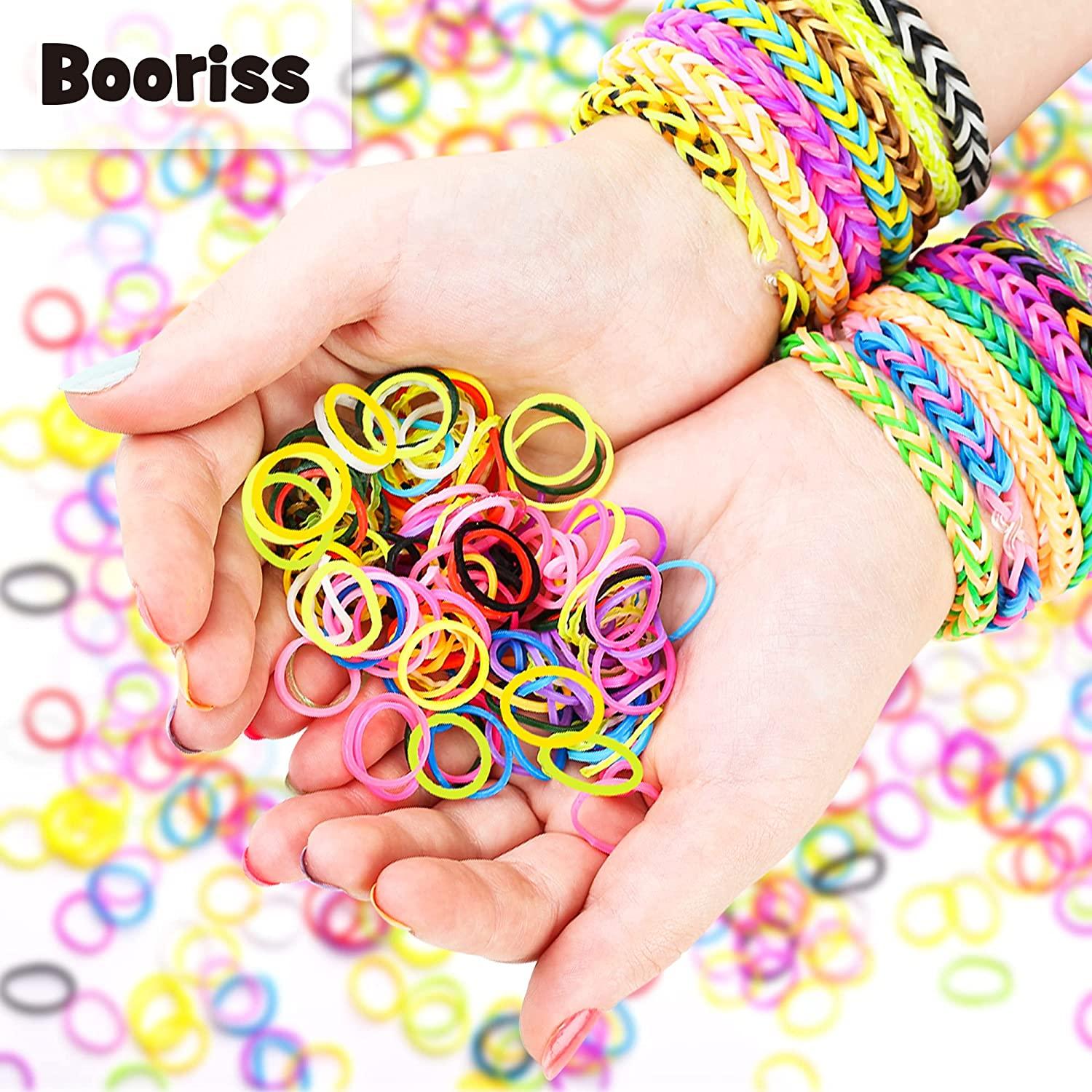 Loom Rubber Bands, 12750pc Rubber Band Refill Kit in 26 Colors with 500  Clips 6 Hooks, INSCRAFT Loom Bands