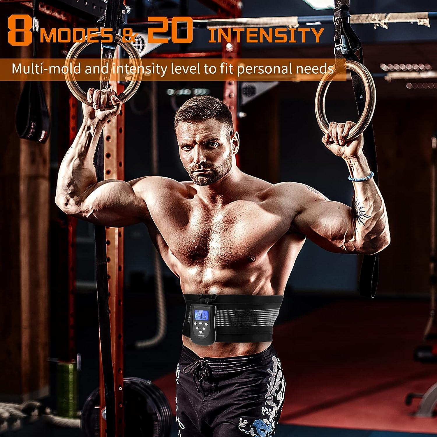 EMS Abdominal Muscle Toning Trainer ABS Stimulator Toner Fitness Gym Waist  Belt