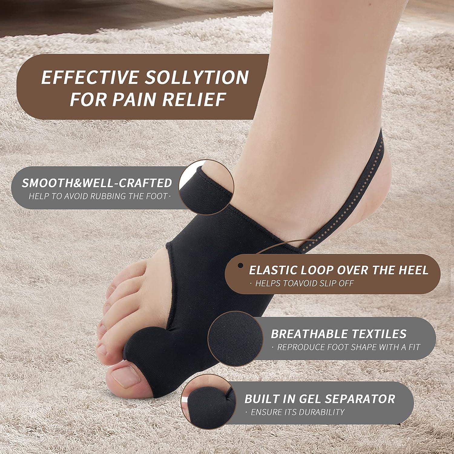 Toe Separator Socks Soft Breathable Bunion Corrector Socks for Office Work  (Skin Color)