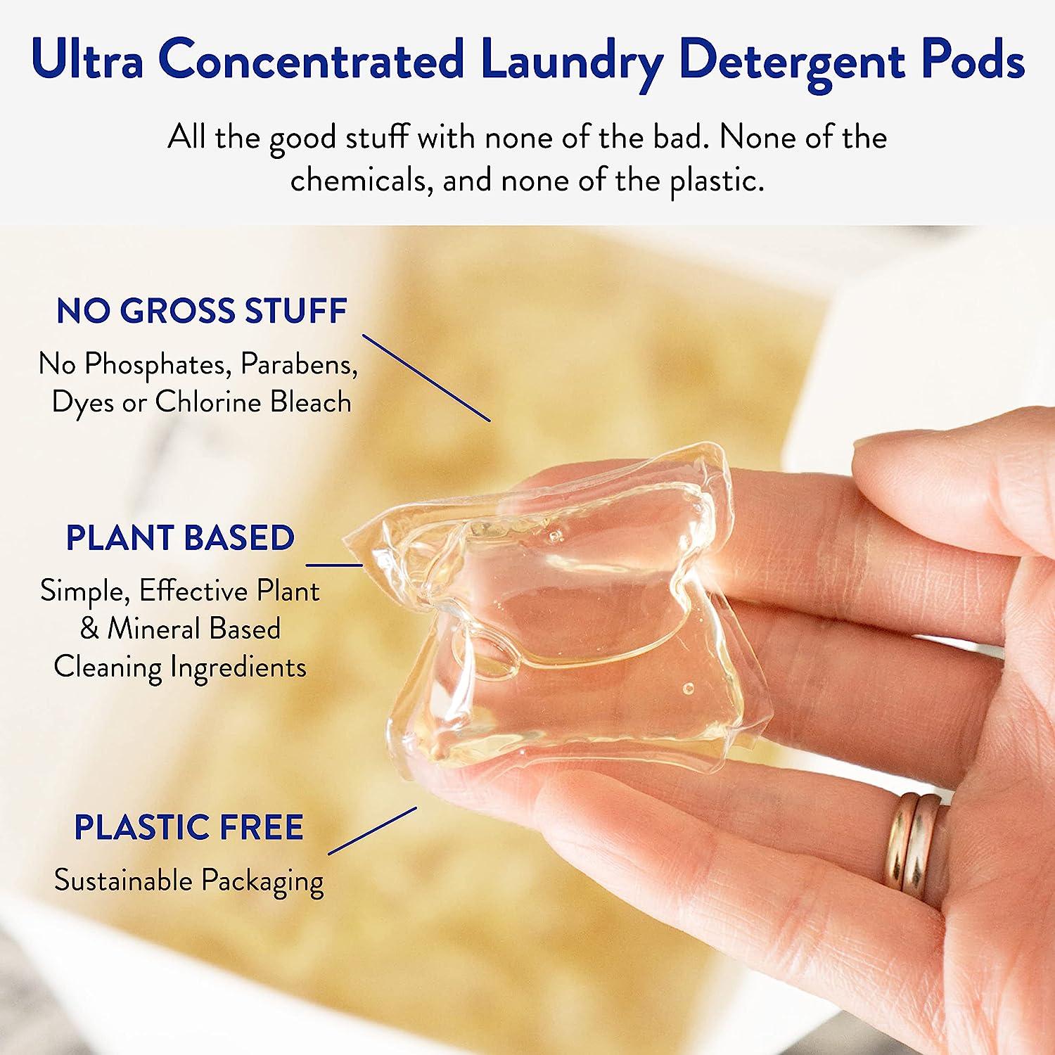 Clean People Laundry Detergent Sheets - Plant-Based, Hypoallergenic Soap - Ultra Concentrated, Plastic Free, Natural Ingredients, Recyclable Packaging