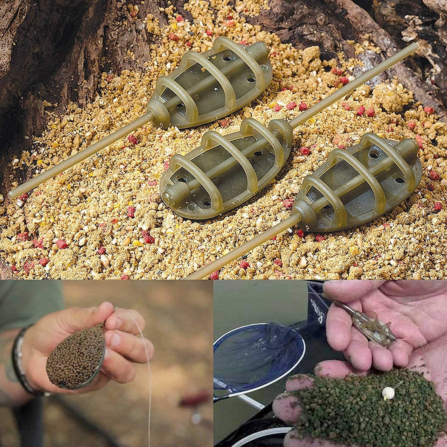 MABOTO 3pcs Fishing Feeder Mould Quick Release Moulds Carp Fishing